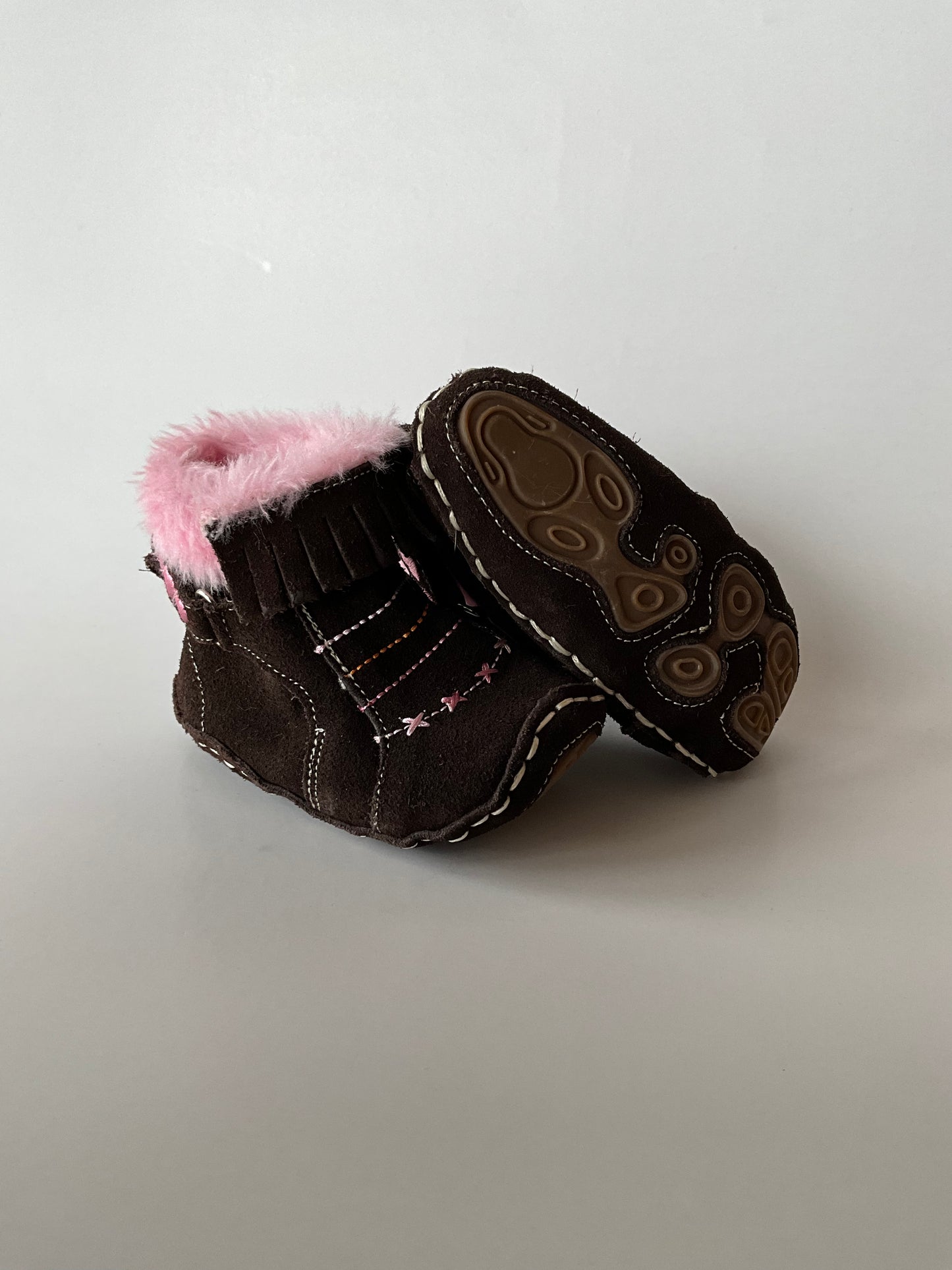 Brown Leather Booties
