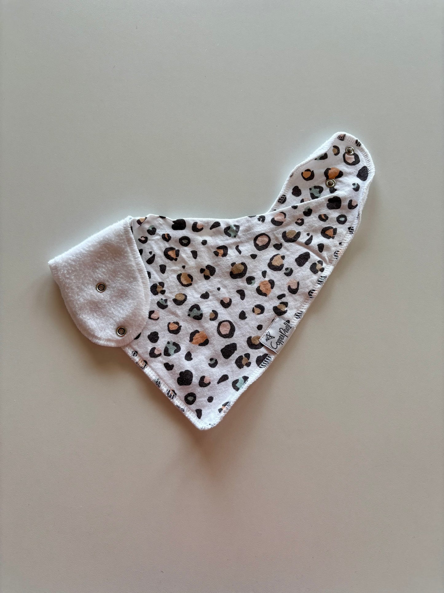 Colourful Leopard Print Bandana/Drool Bib