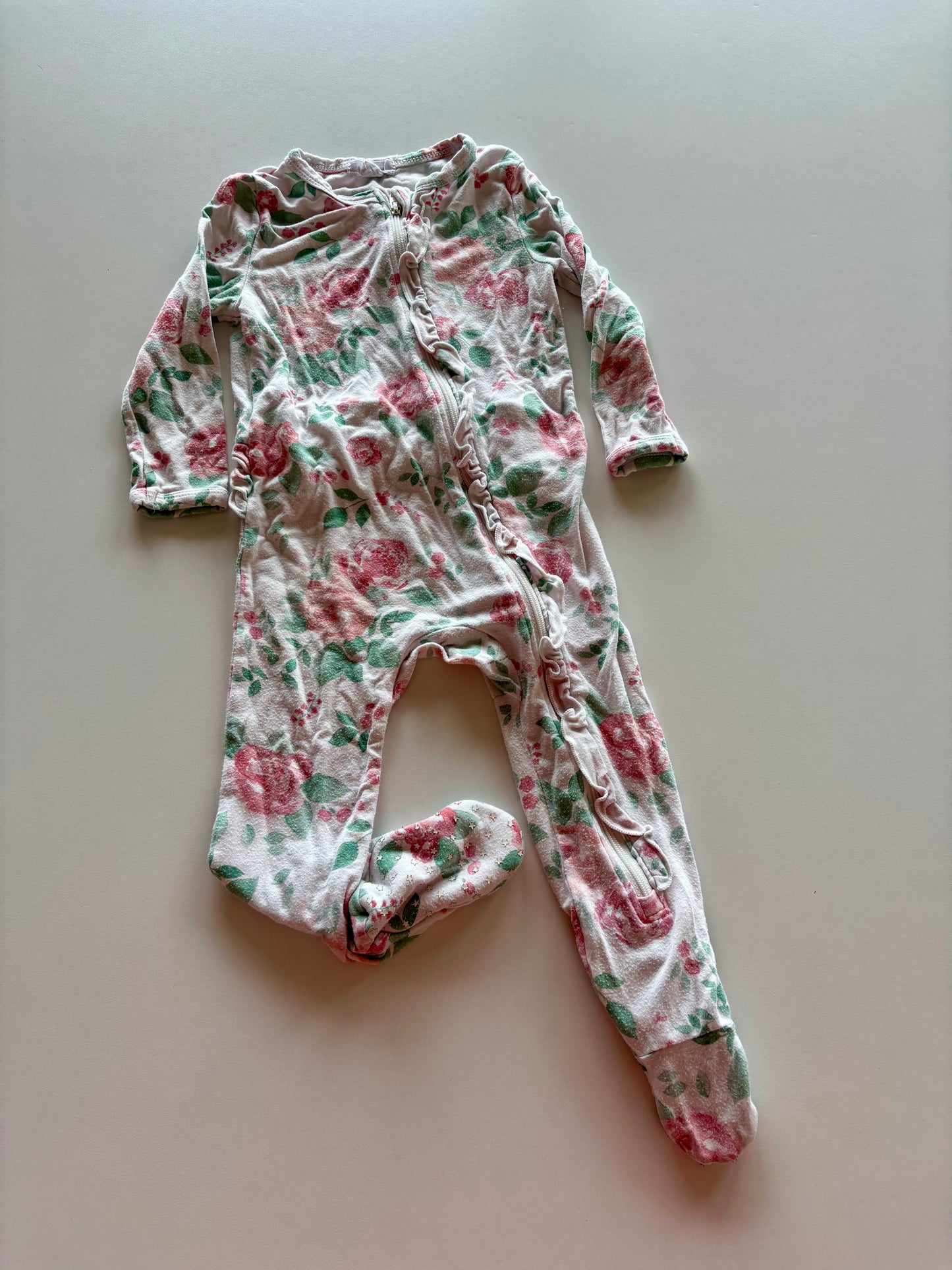 Rose Ruffle Bum Sleeper