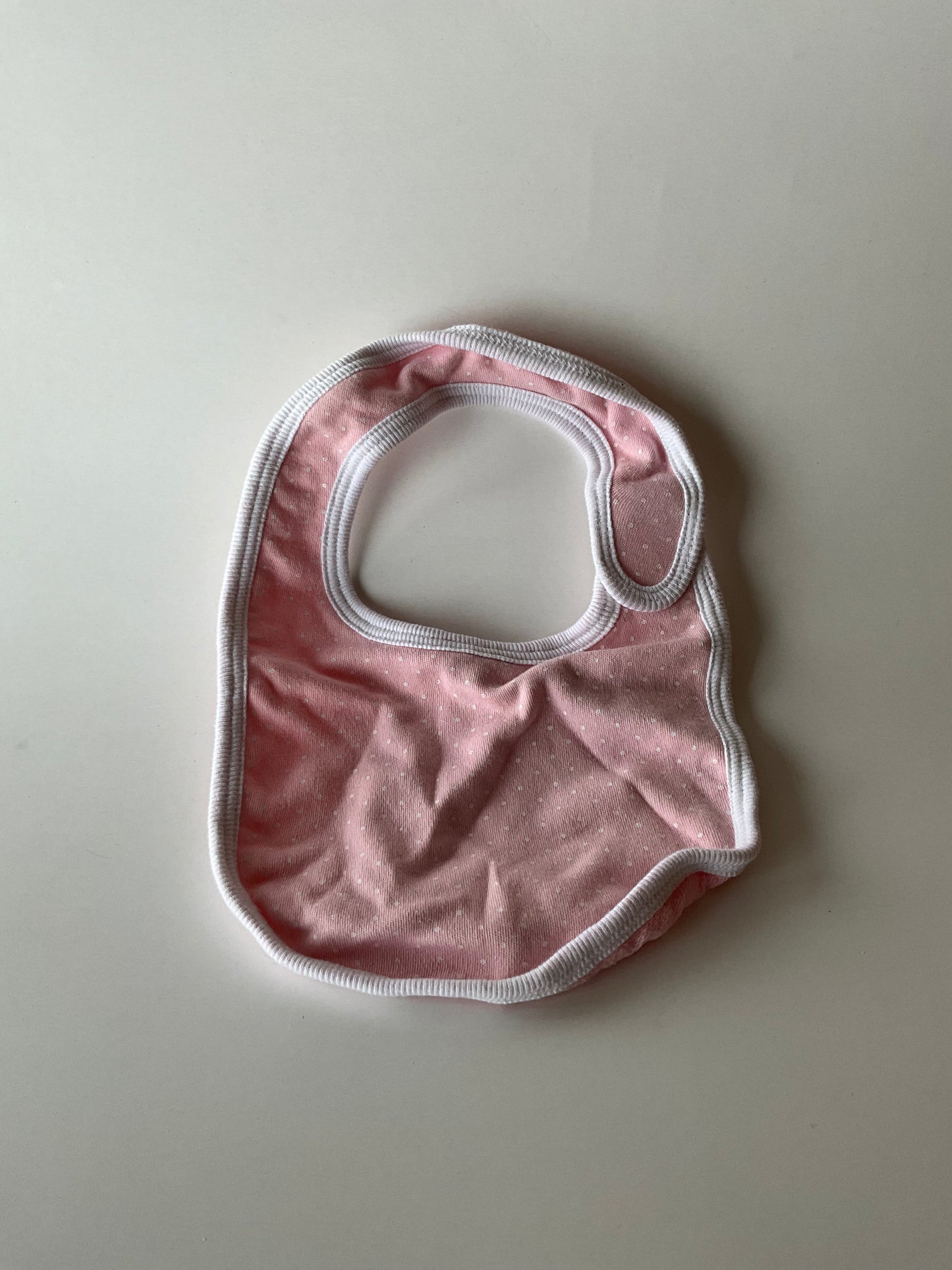 Pink Polka Dot Bib