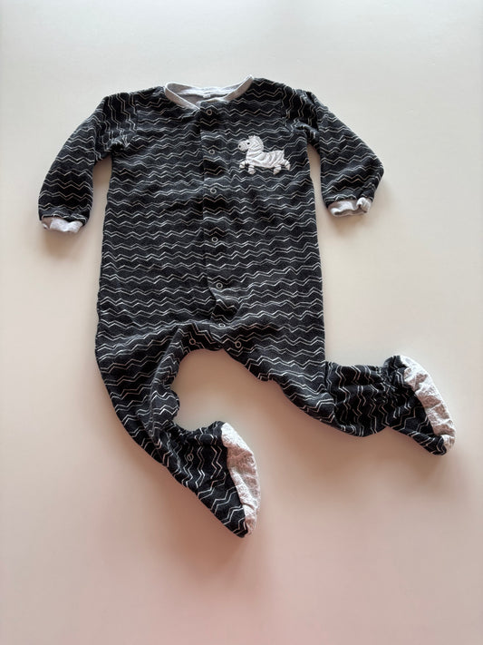 Black Zig Zag Zebra Sleeper