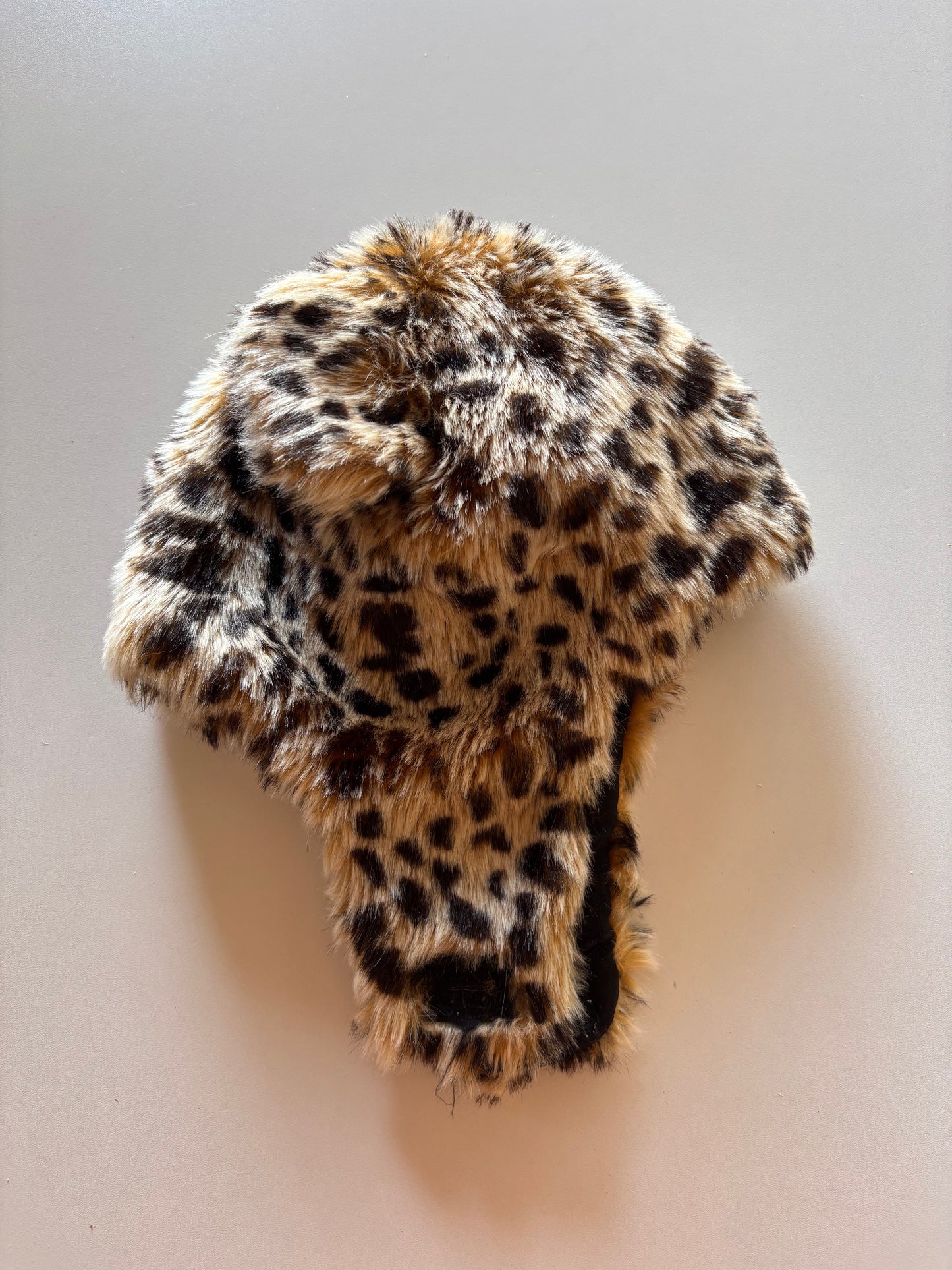 Leopard Toque with Chin Strap