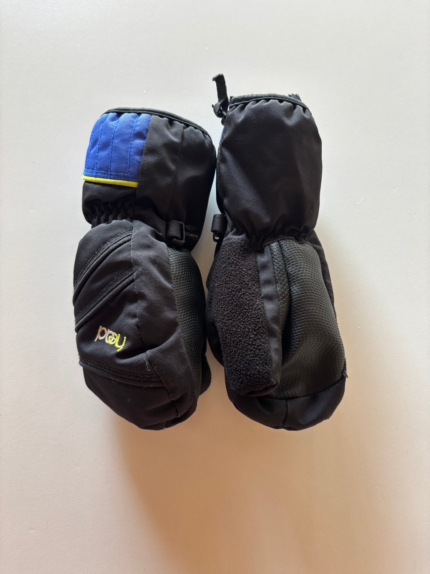 Black & Blue Winter Mittens