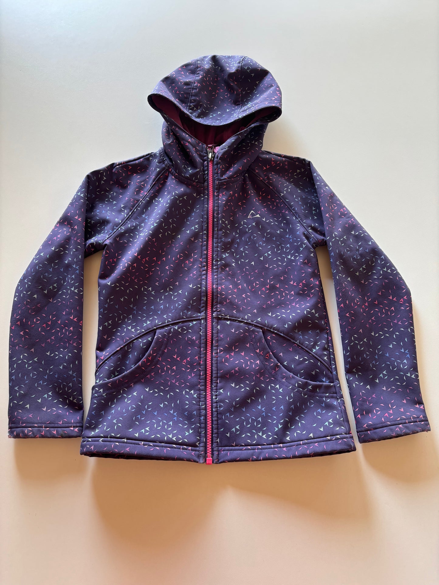 Navy Triangles Rain Jacket