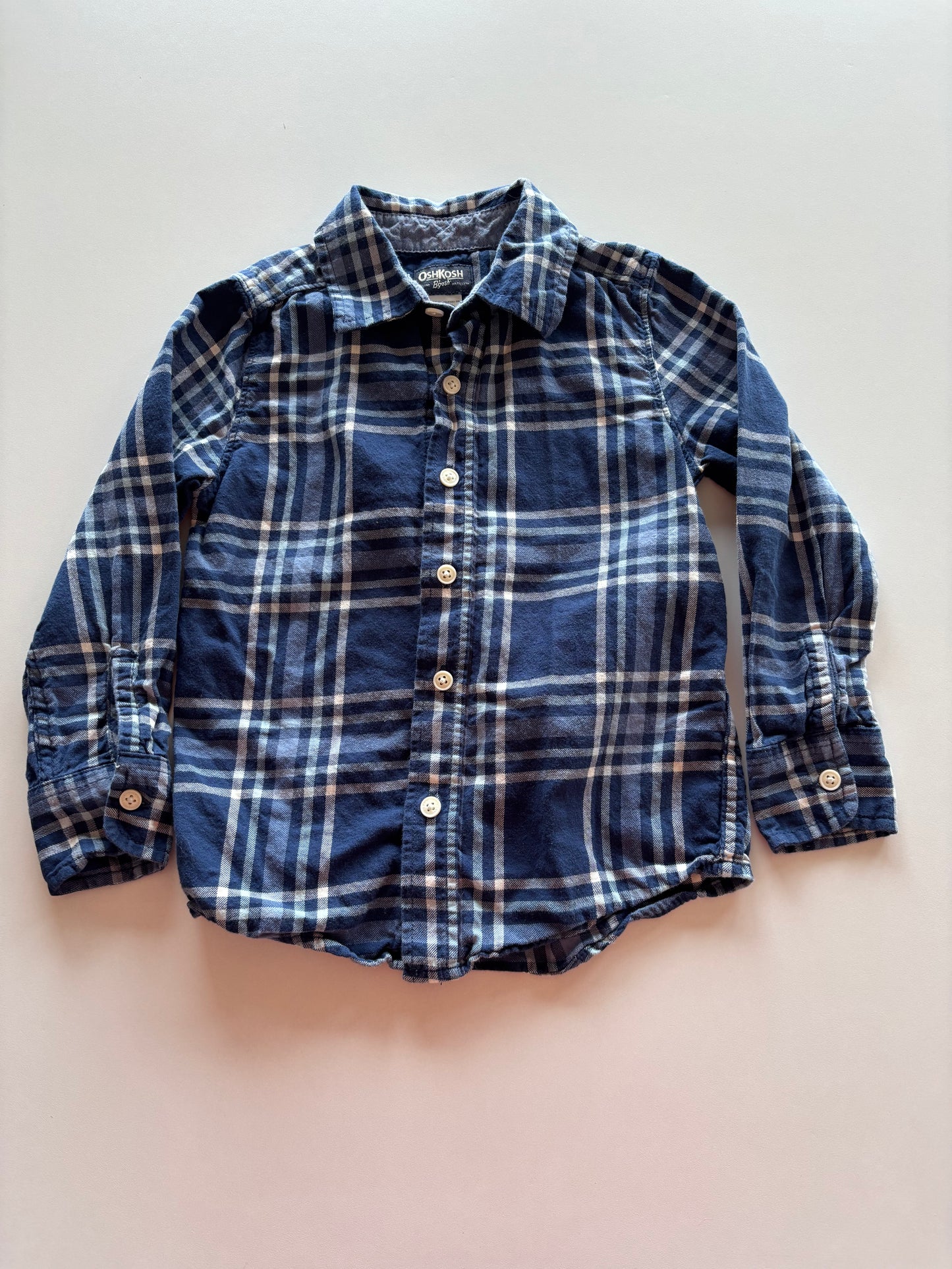 Blue Plaid Button Up Shirt