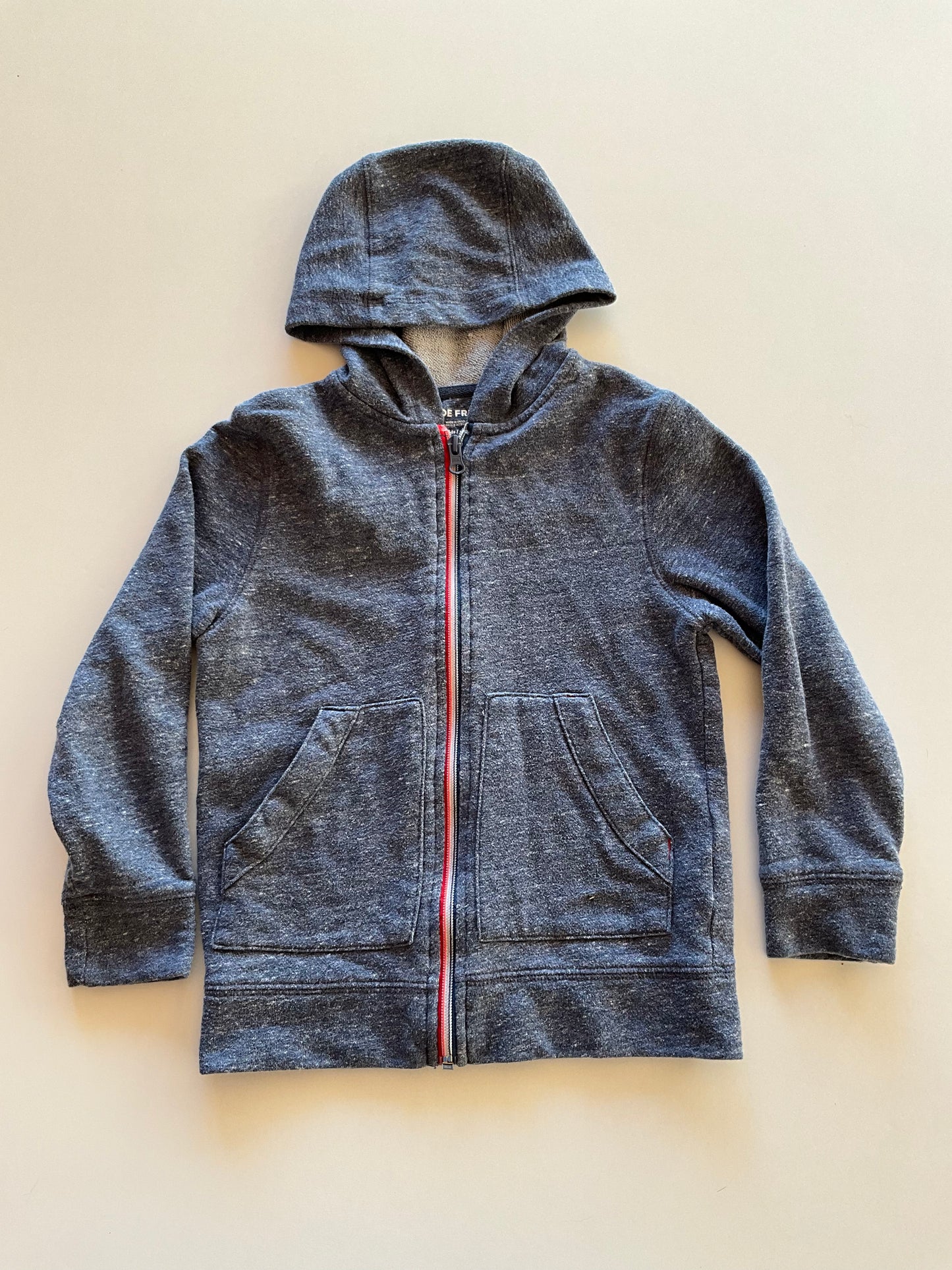 Blue Melange Zip Up