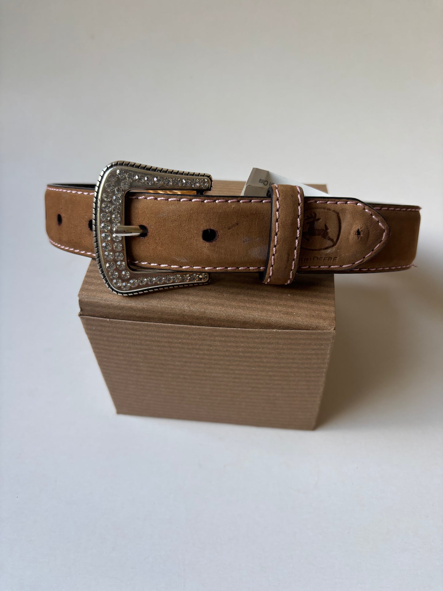 Brown & Pink John Deere Belt