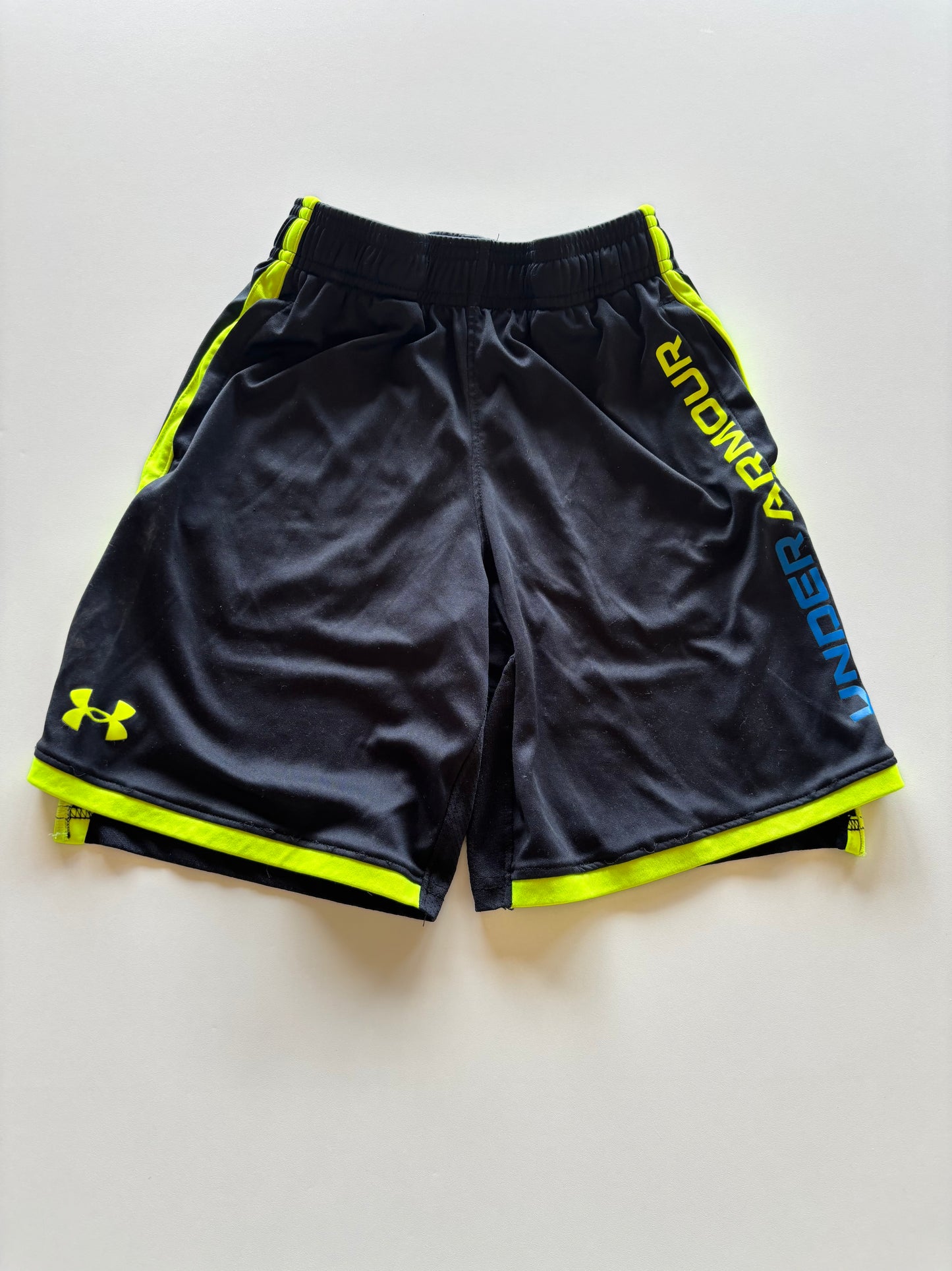 Black & Yellow UA Athletic Shorts