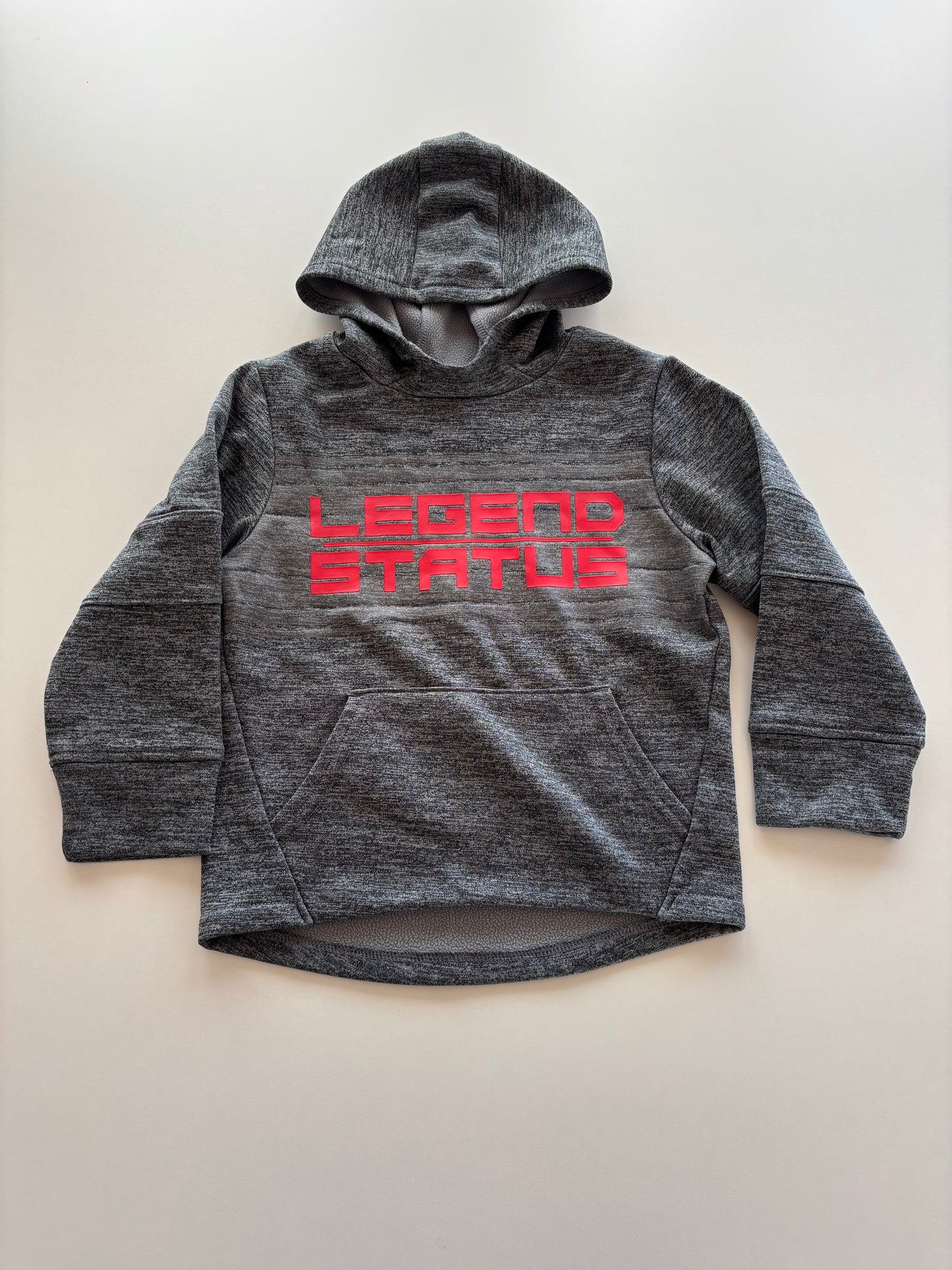 Grey & Red Legend Status Hoodie