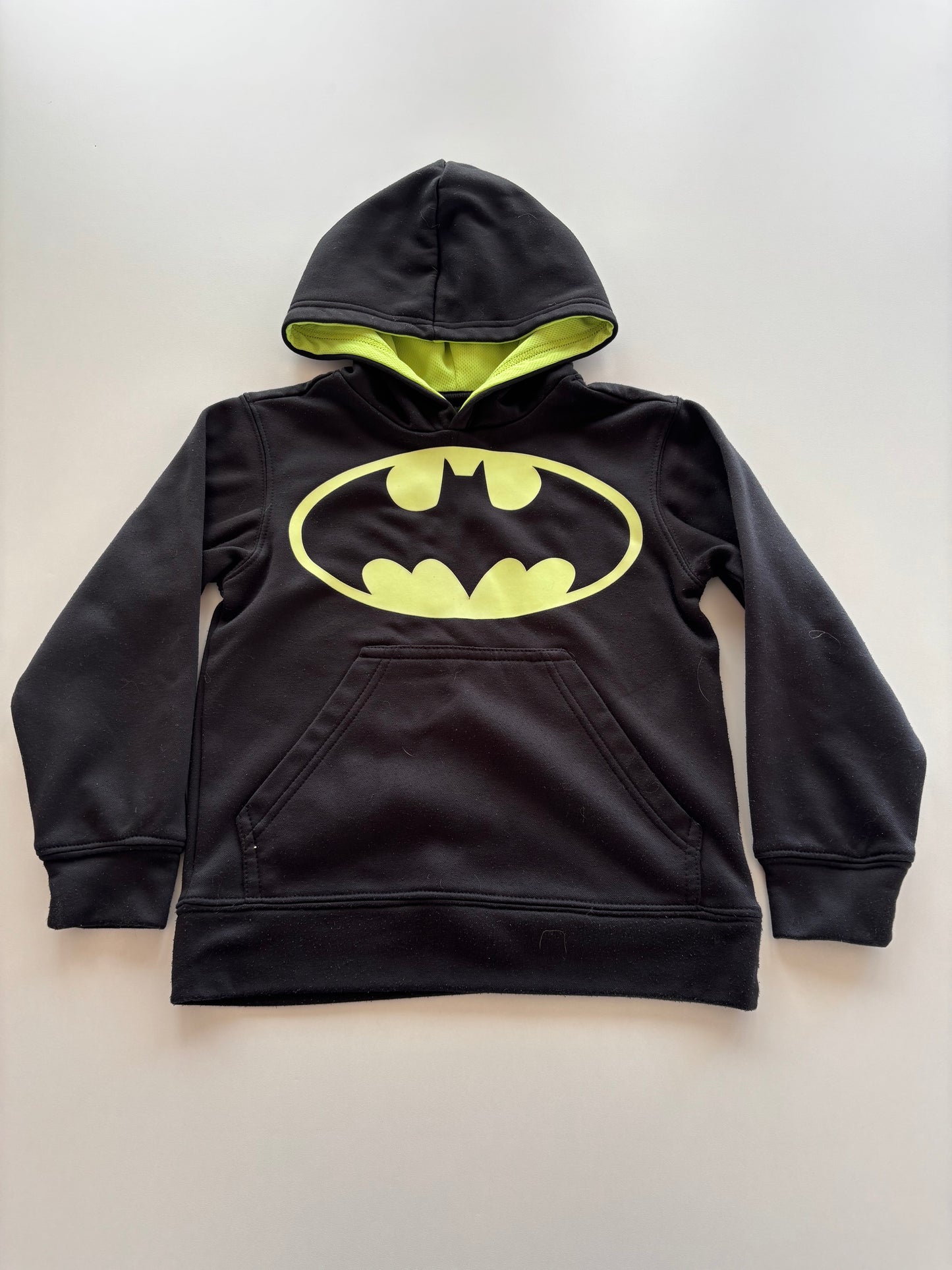 Black & Neon Yellow Batman Hoodie