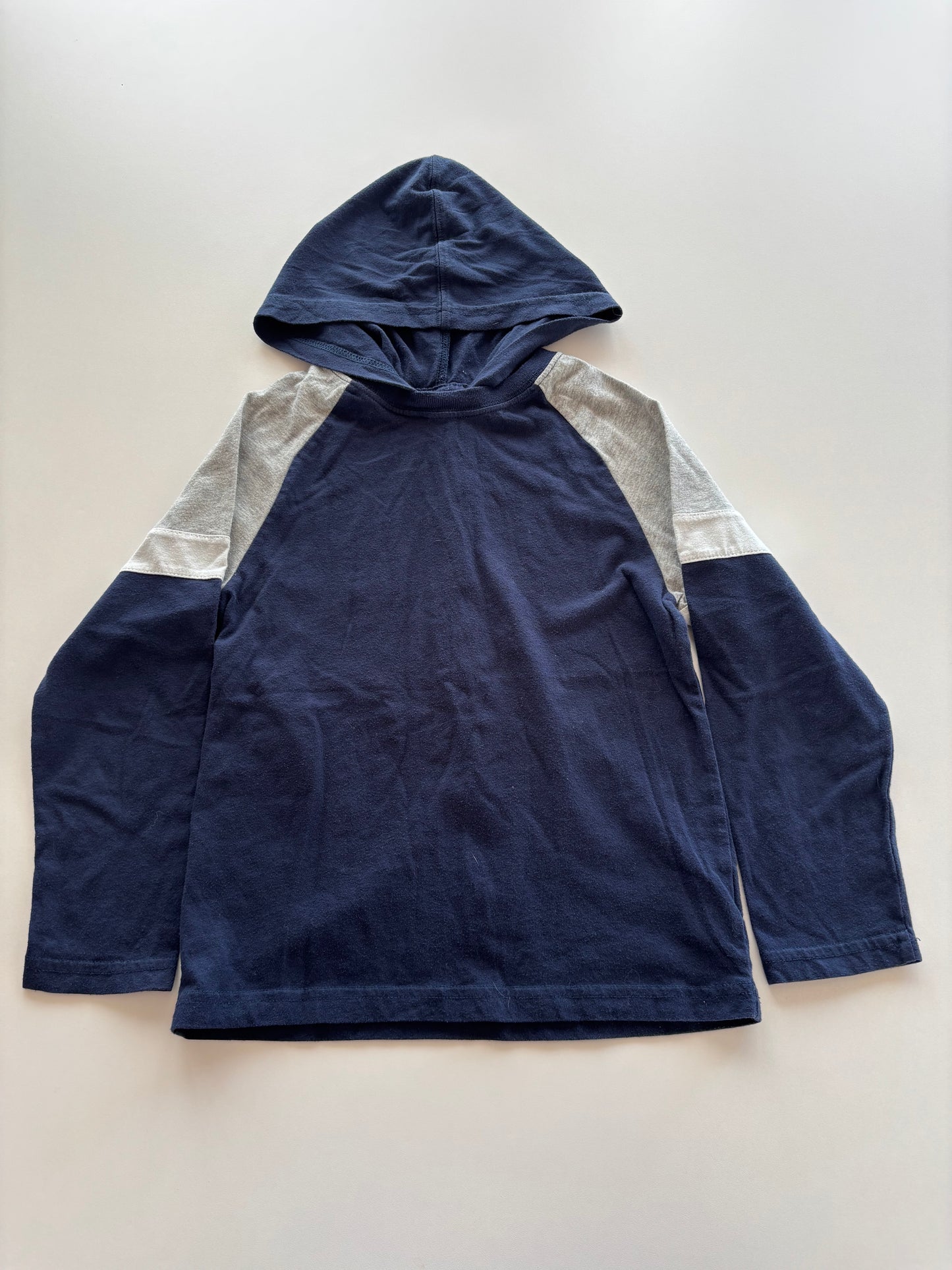 Hooded Navy & Grey Shirt