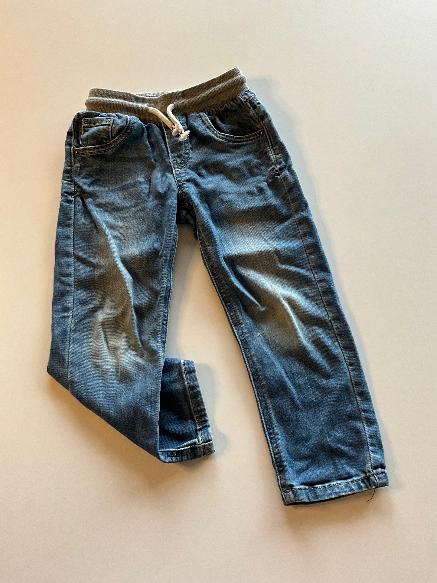 Denim Pull On Pants
