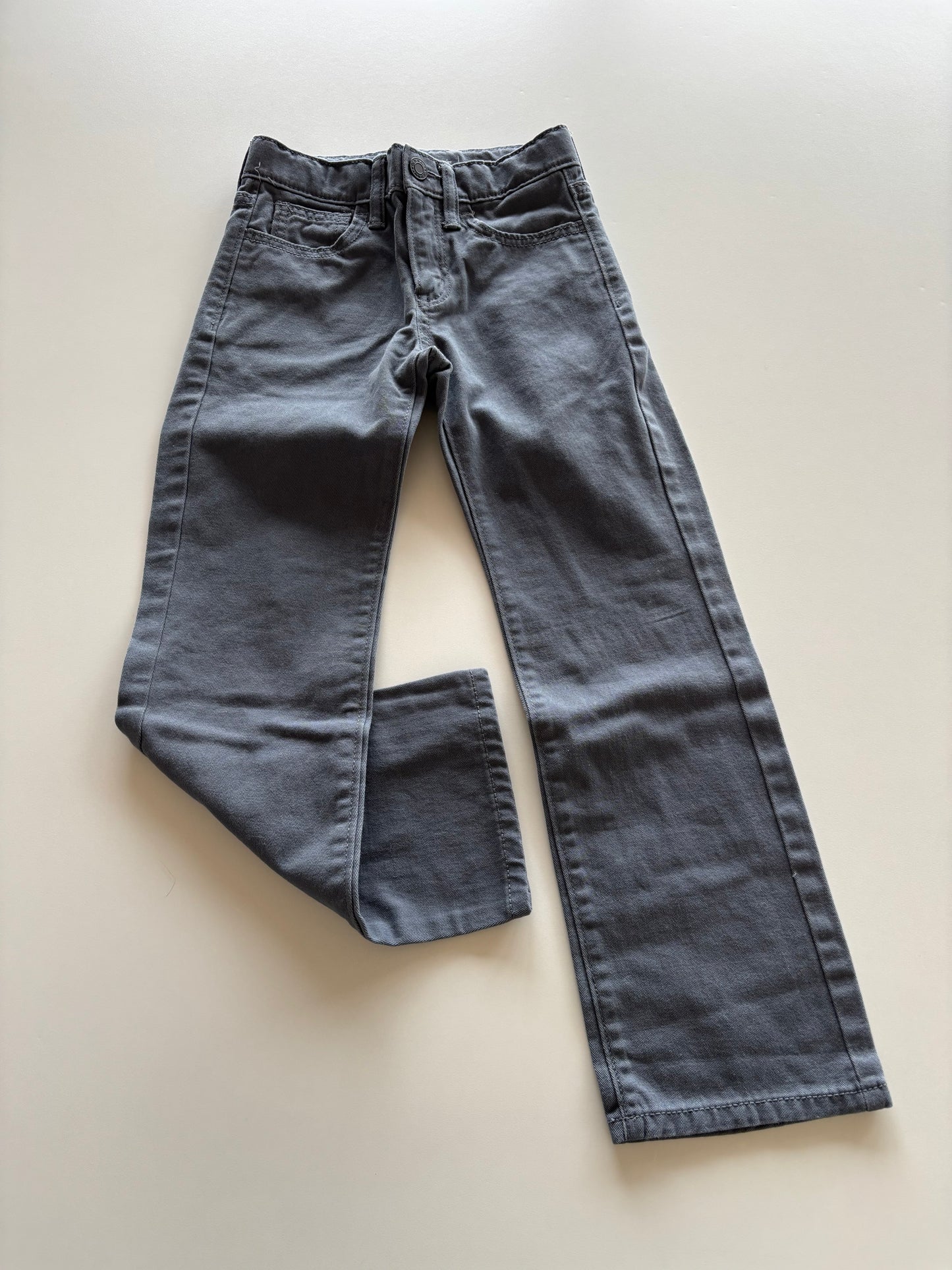 Slim Grey Straight Denim