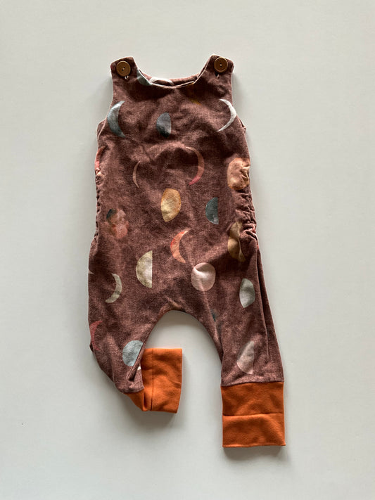 Brown Moon Phases Grow With Me Romper