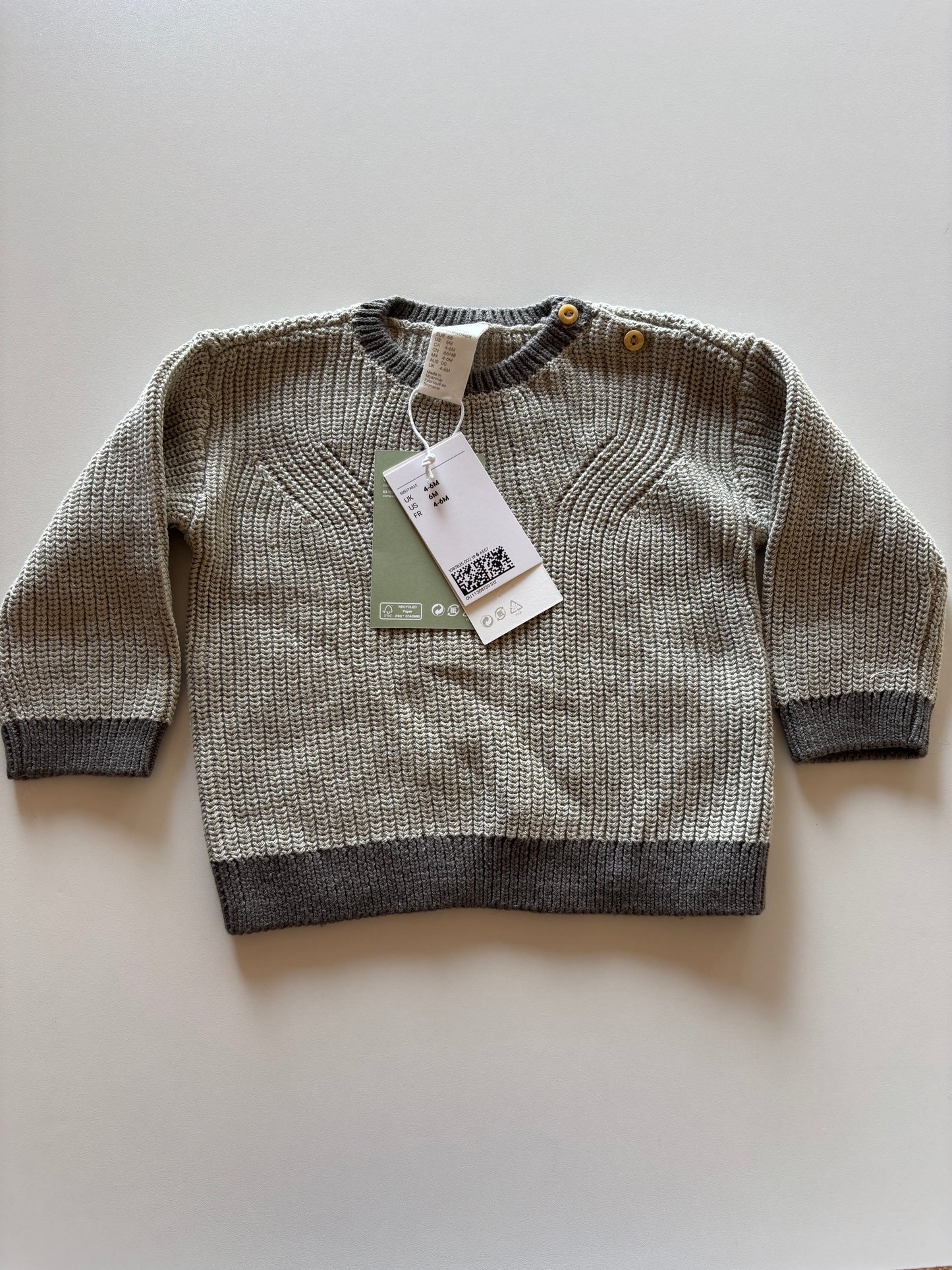 BNWT Grey Knit Sweater