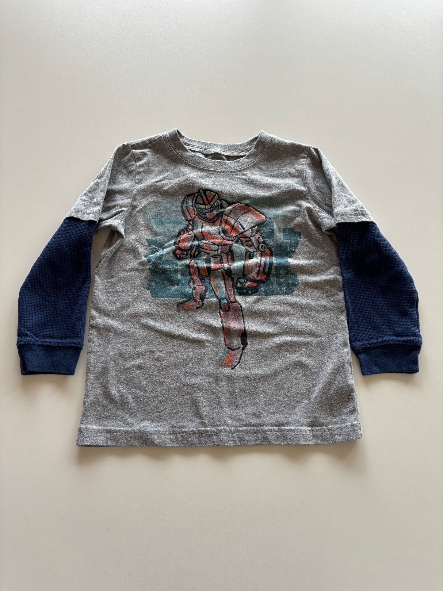Grey Layered Transformer Shirt