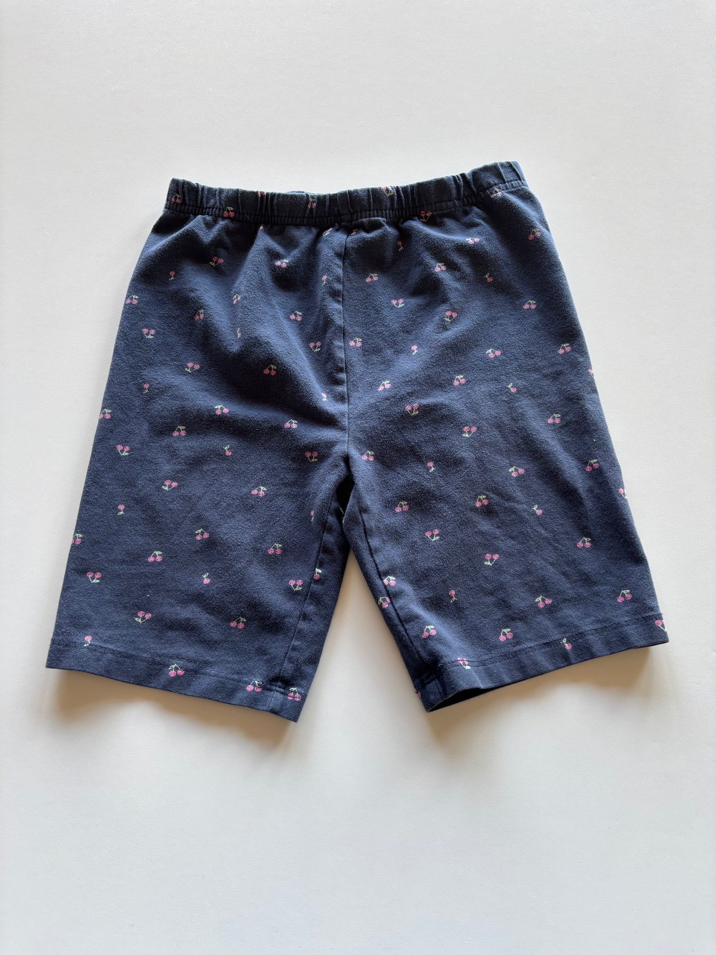 Navy Cherry Bike Shorts
