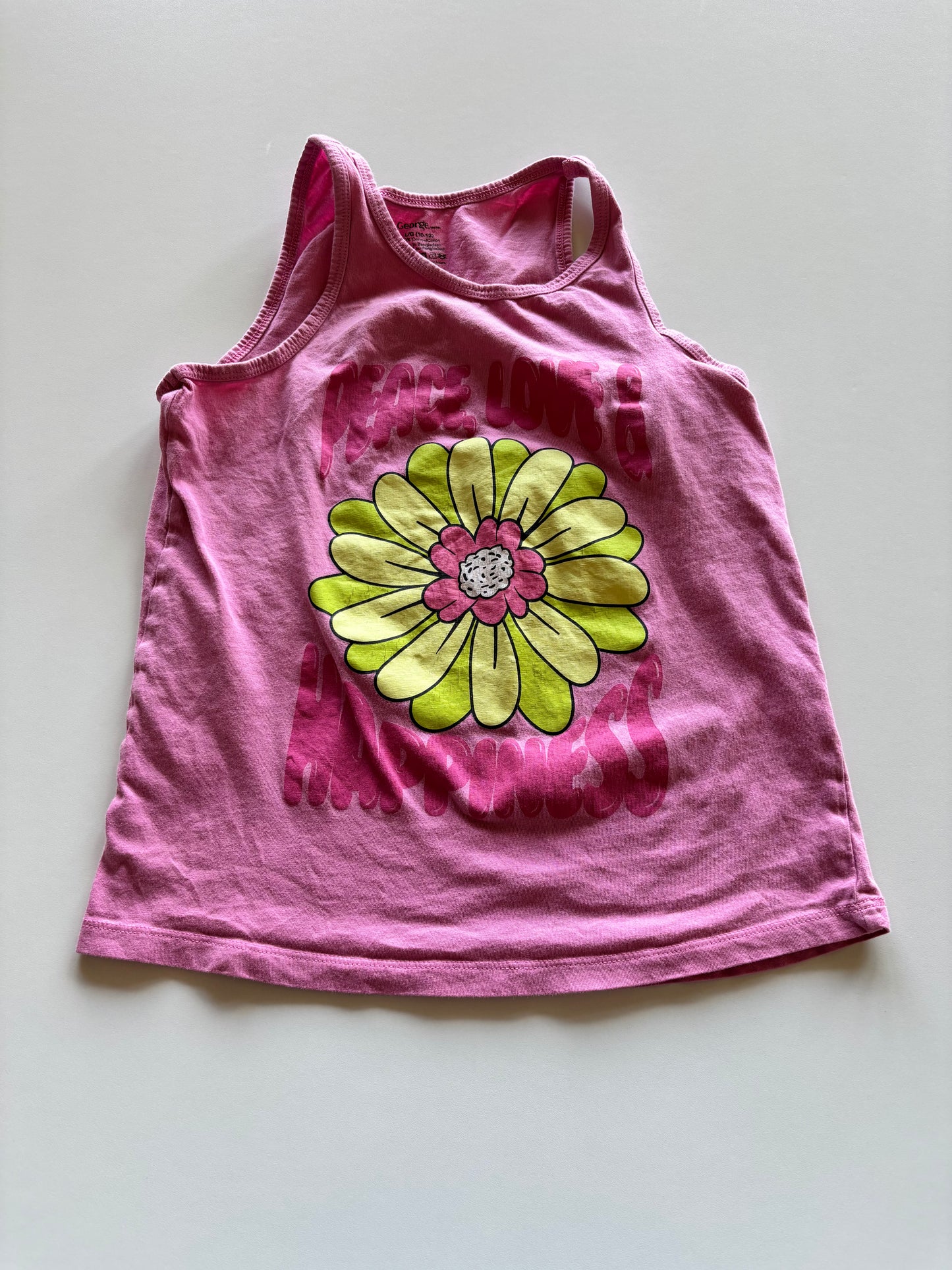 Pink Peace Love & Happiness Tank