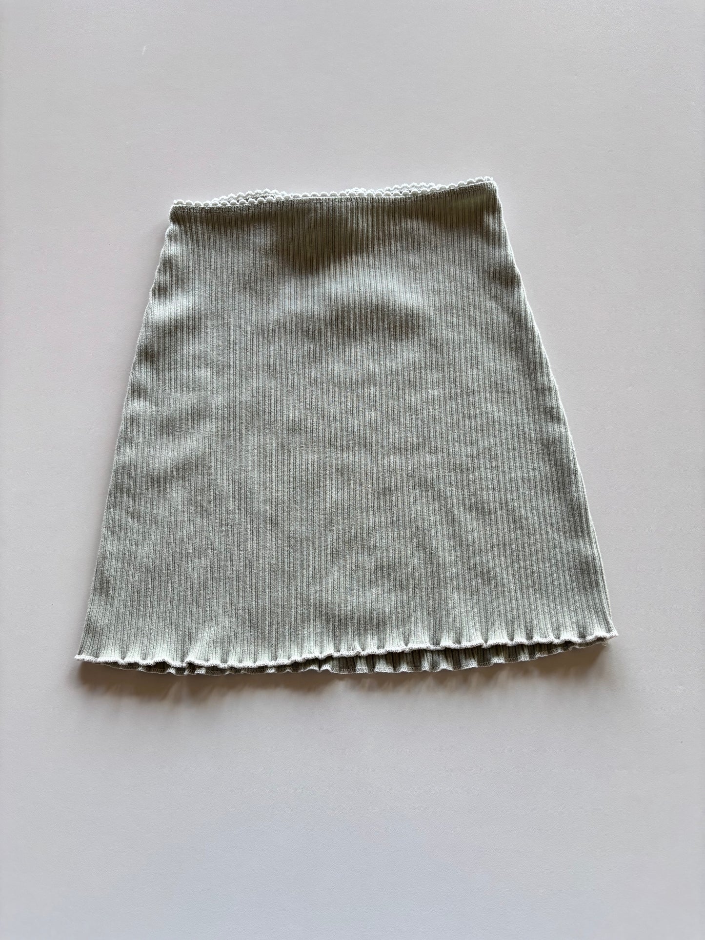Sage Ribbed Skirt