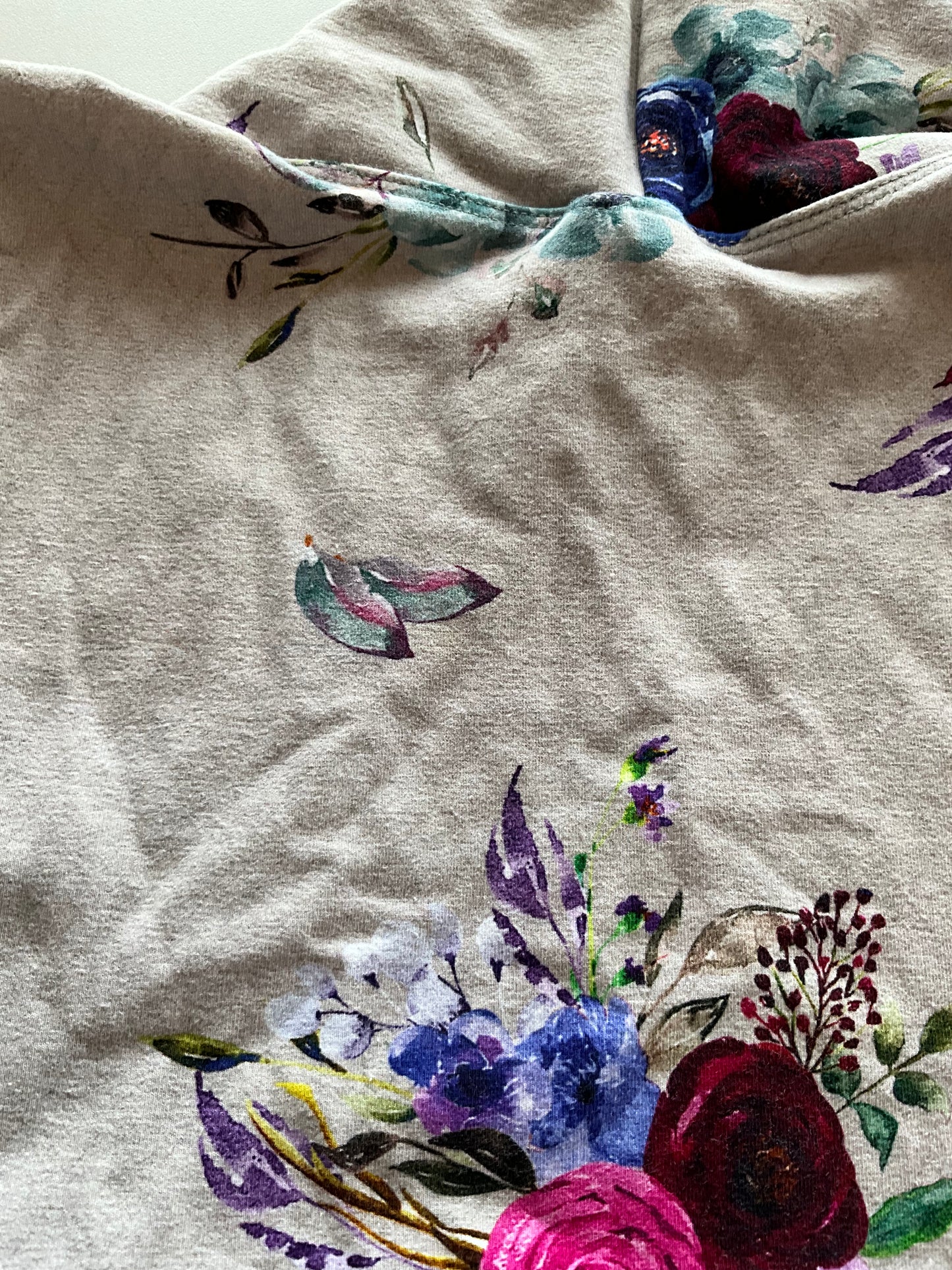 Grow-With-Me Grey Floral Cardigan