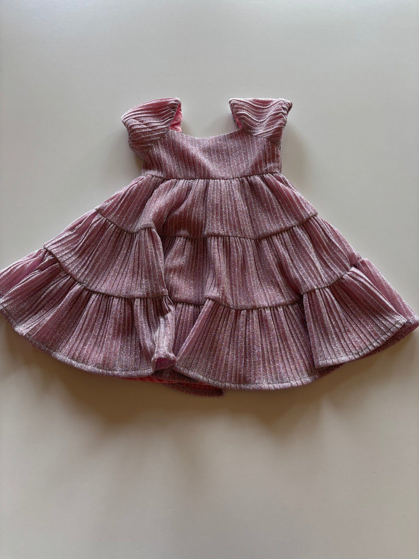 Sparkly Pink & Silver Party Dress