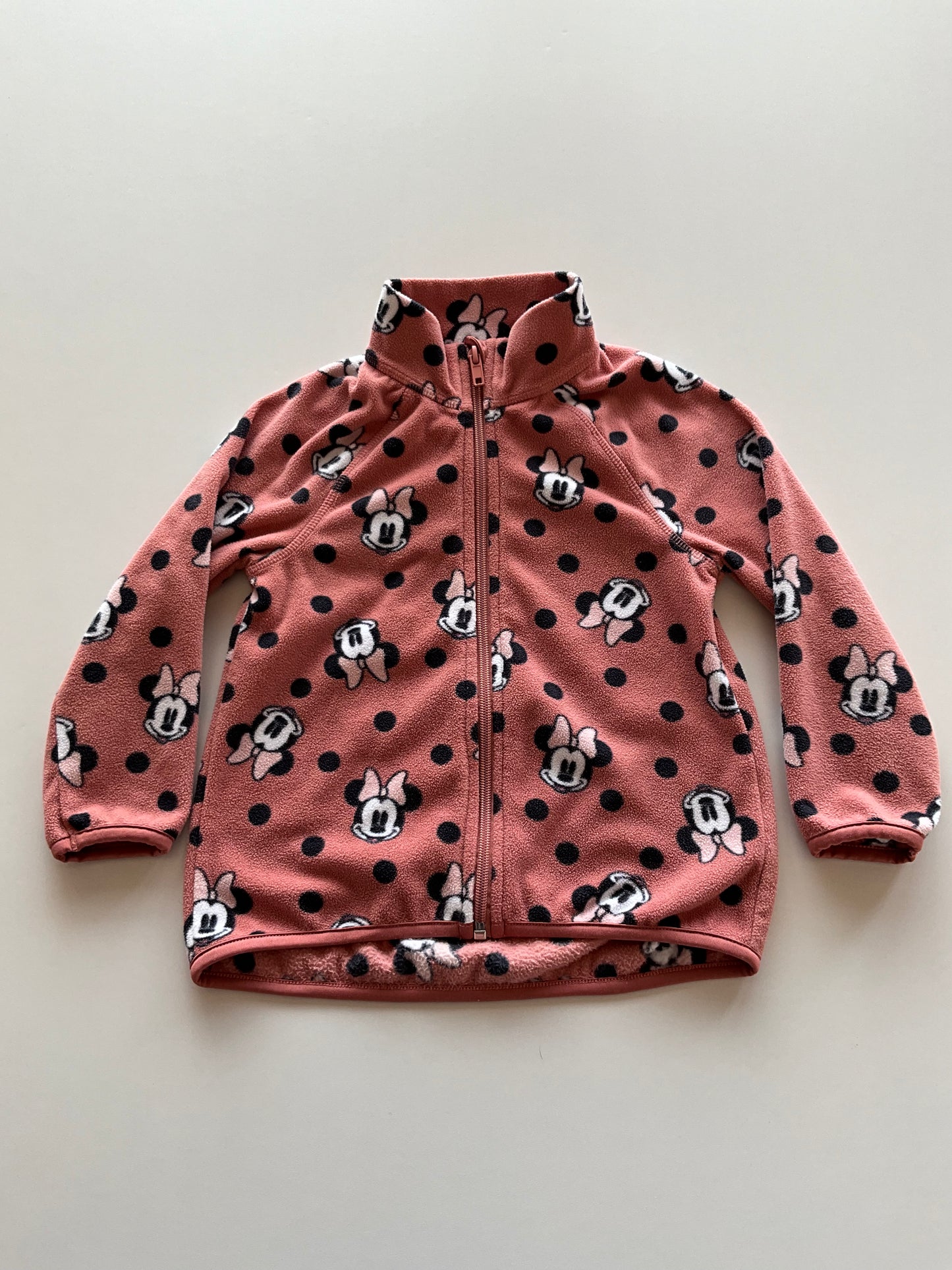 Dusty Pink Minnie Fleece Zip Up