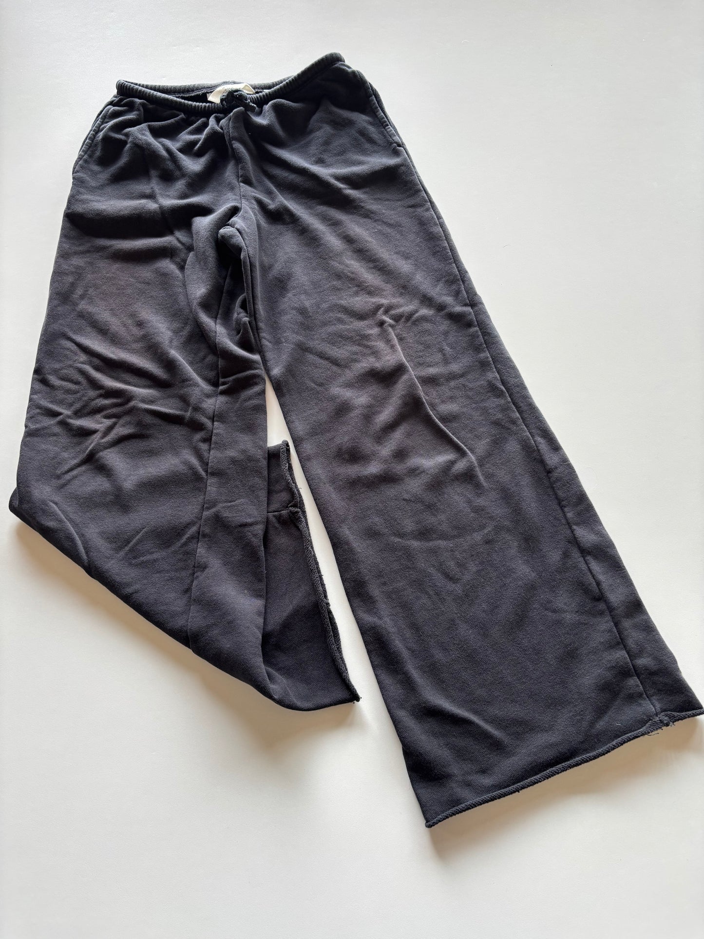 Wide Leg Black Sweats