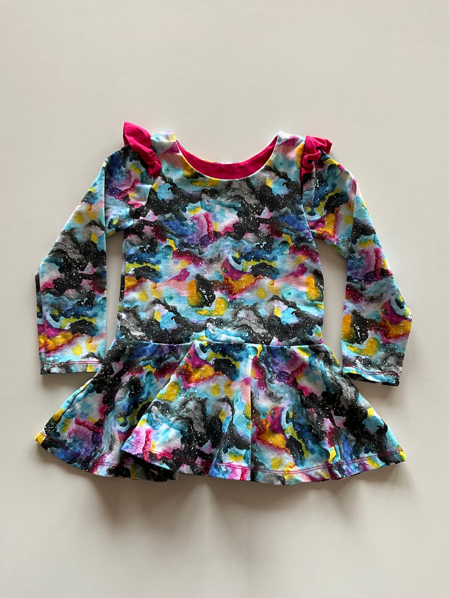 Watercolour Space Peplum Shirt