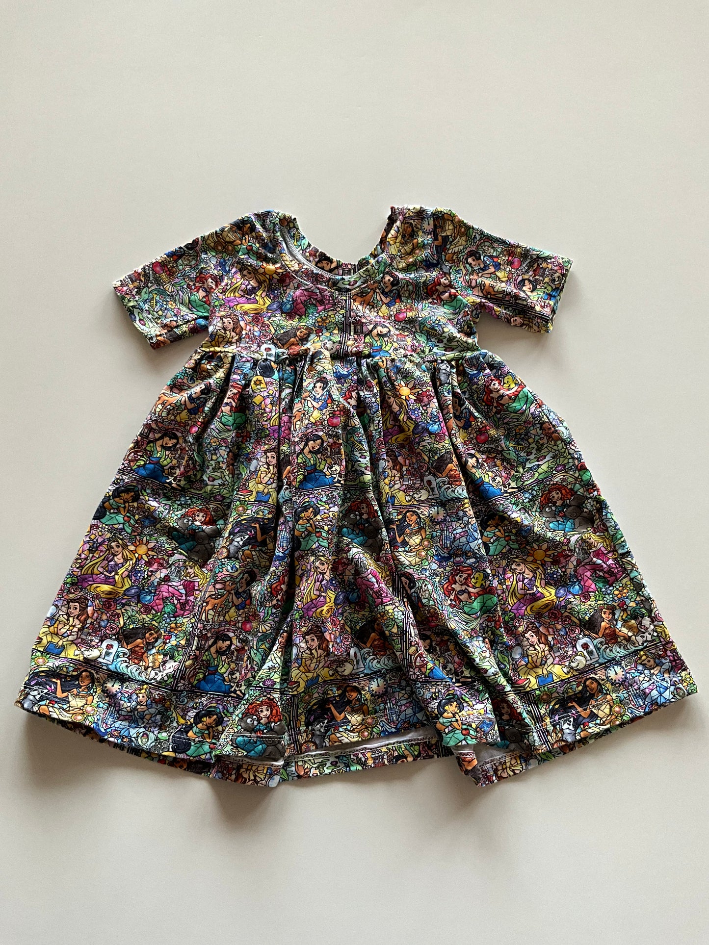 Stained Glass Disney Princess Twirl Dress