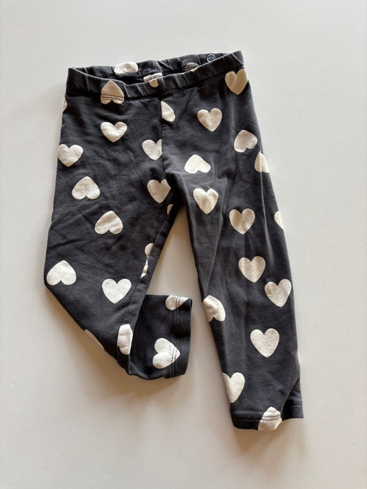 Charcoal Heart Leggings