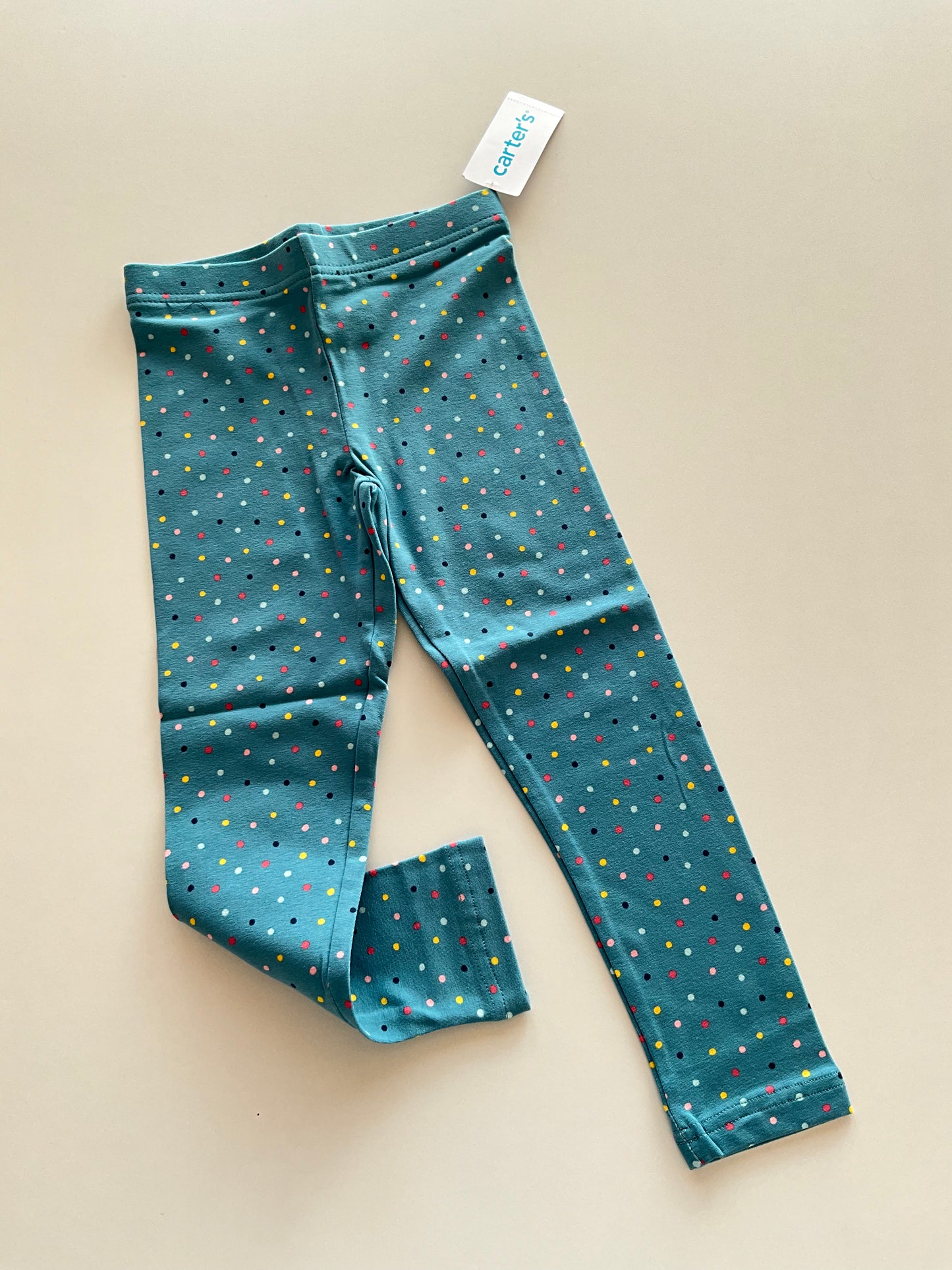 BNWT Turquoise Polka Dot Leggings