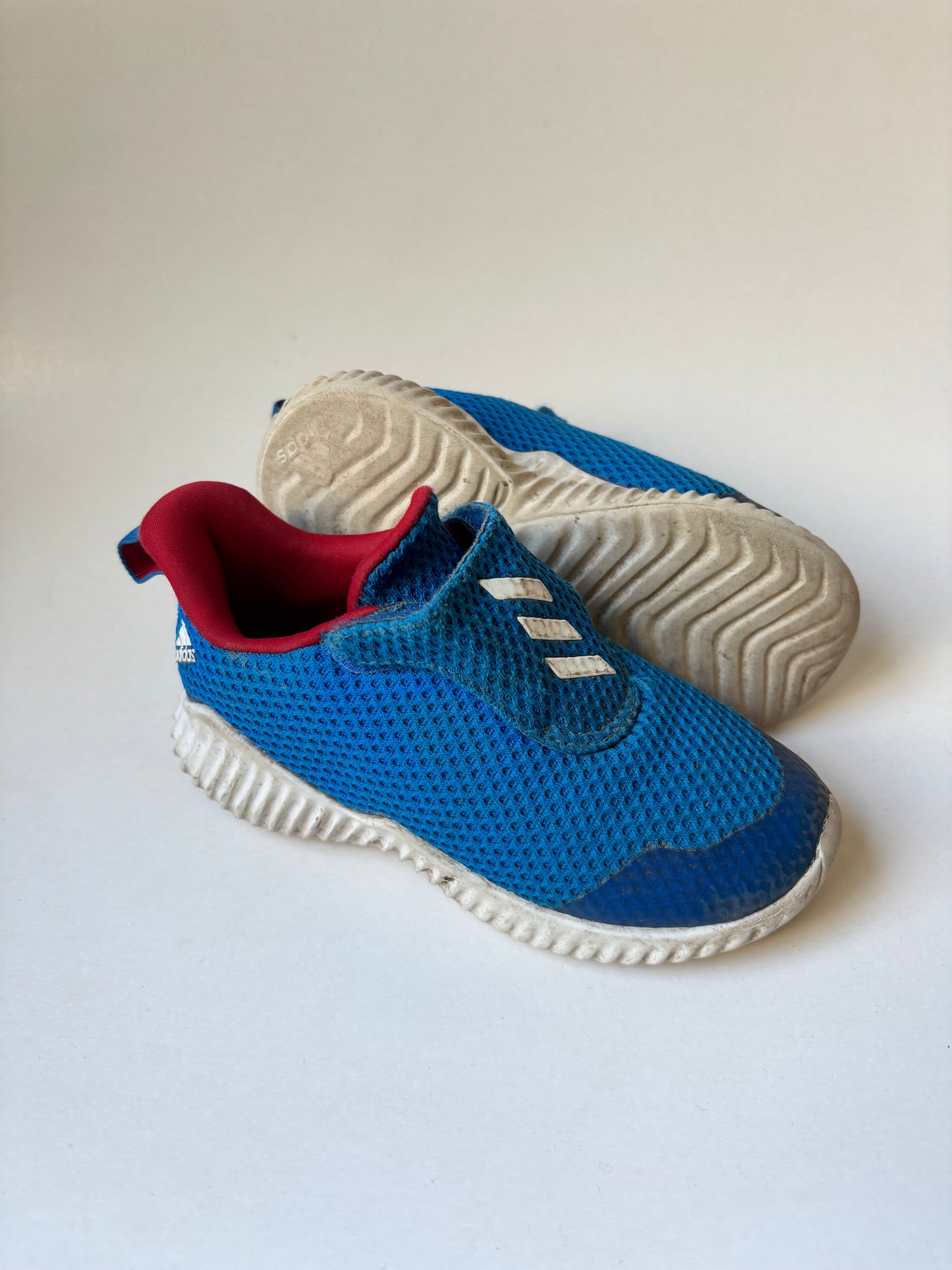 Blue & Red Adidas Shoes