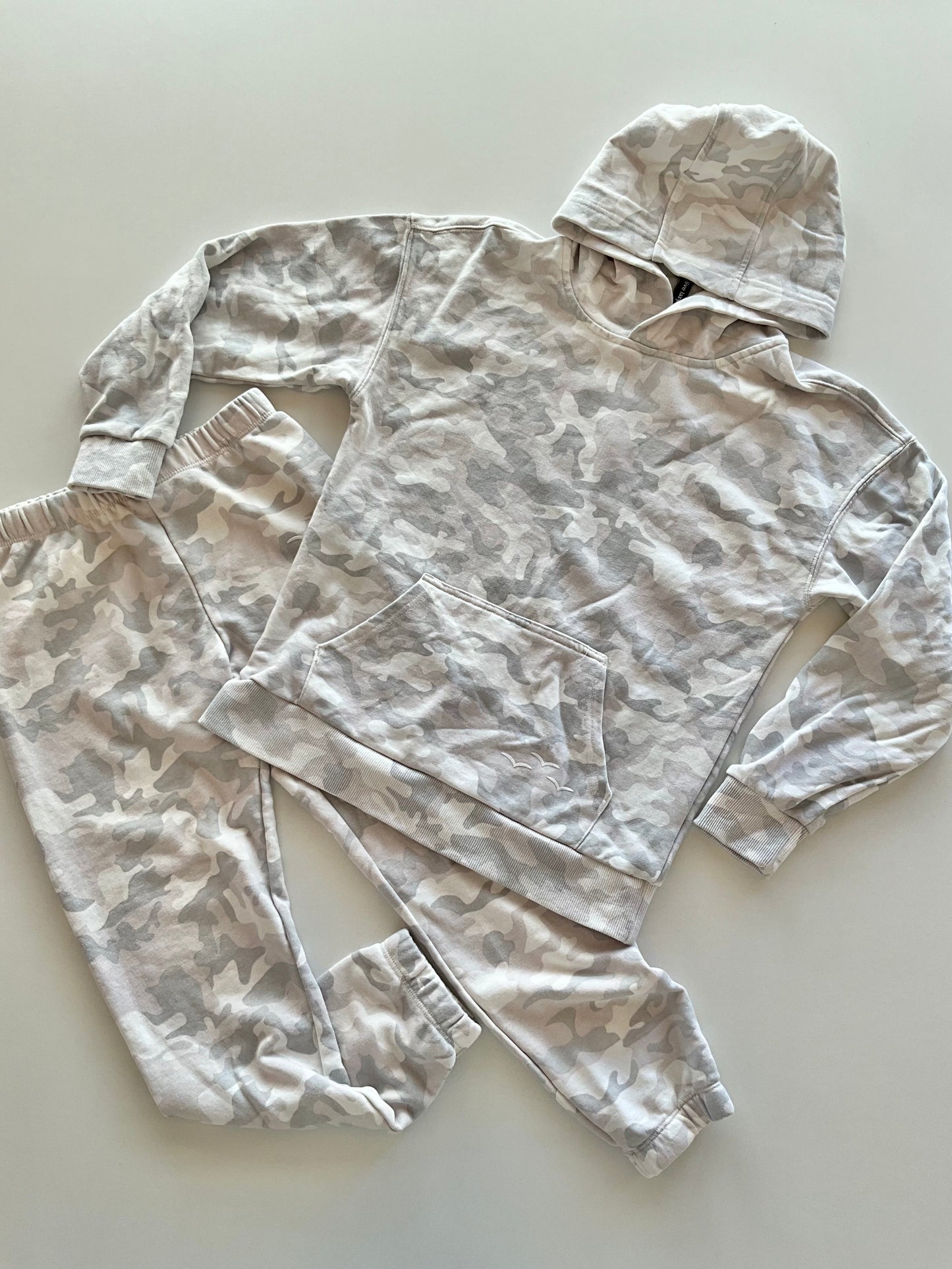 2pc White Camo Leisure Suit