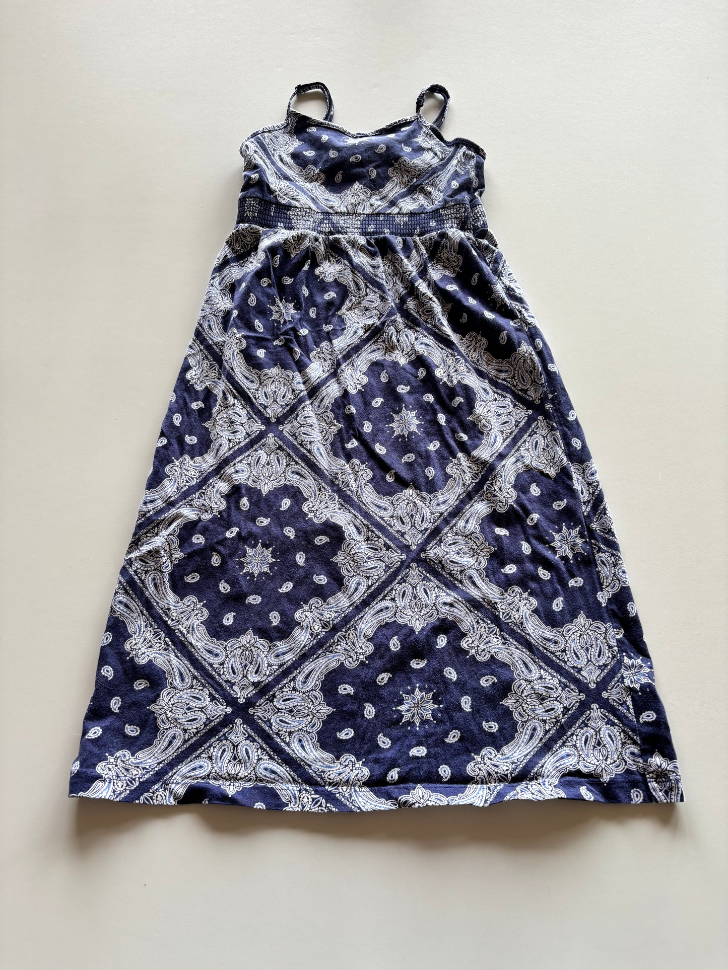 Blue Paisley Dress