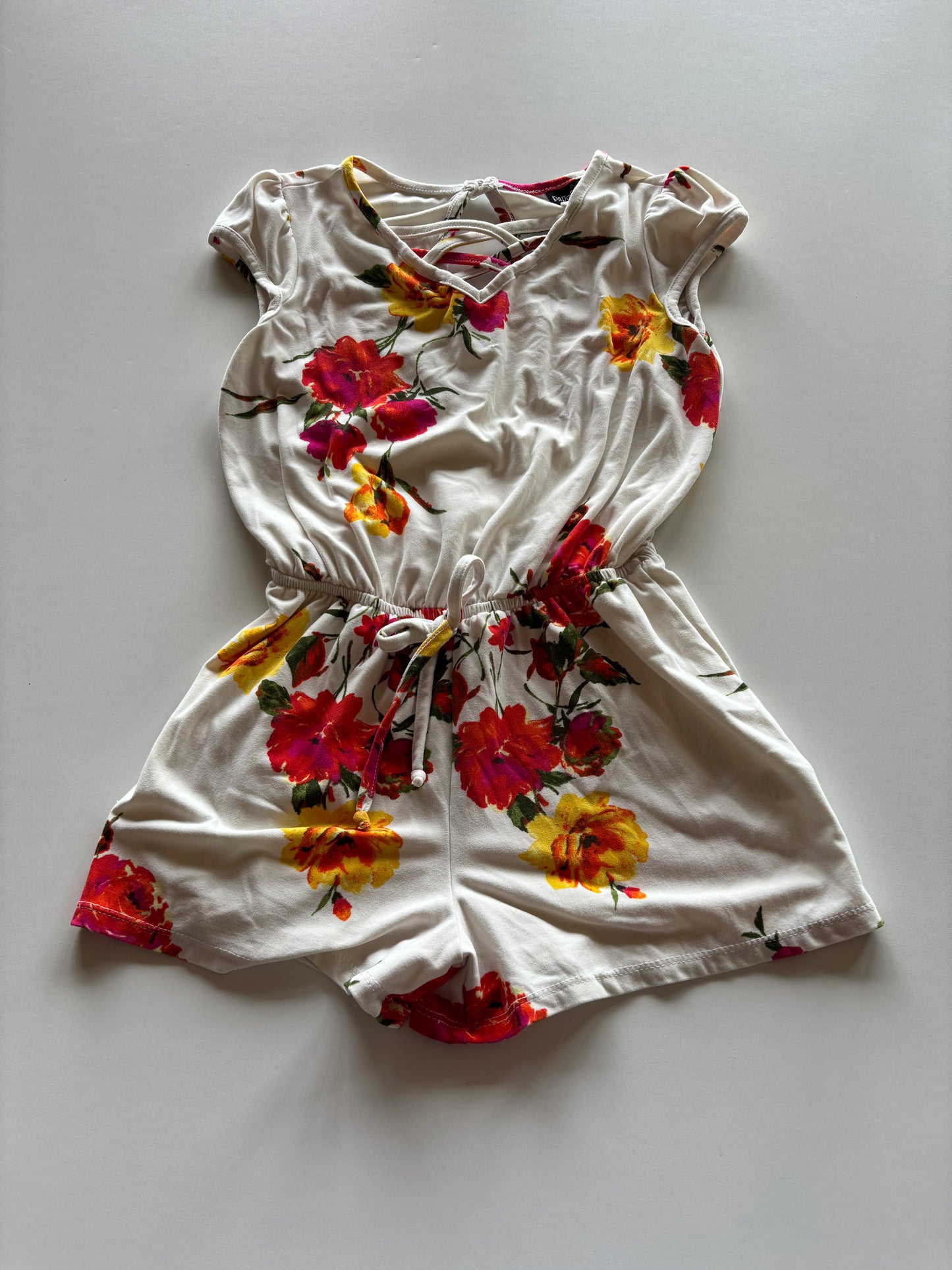 Ivory Floral Romper