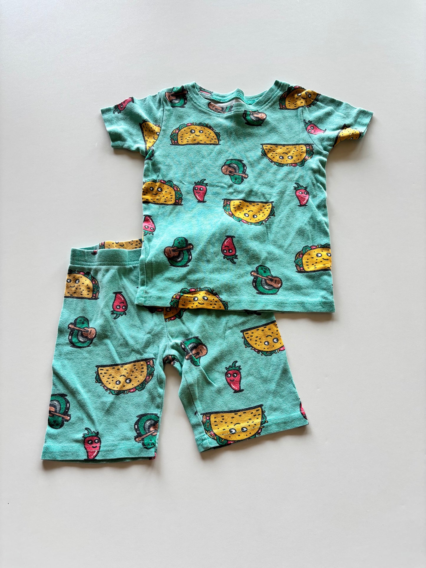 2pc Mint Taco Pajamas