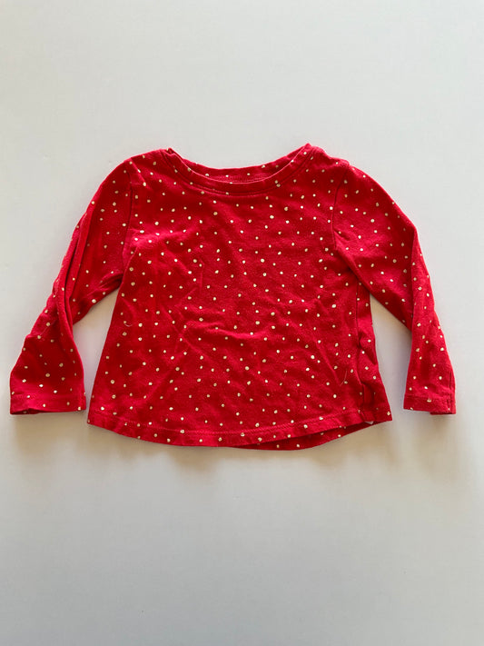 Red & Gold Polka Dot Shirt