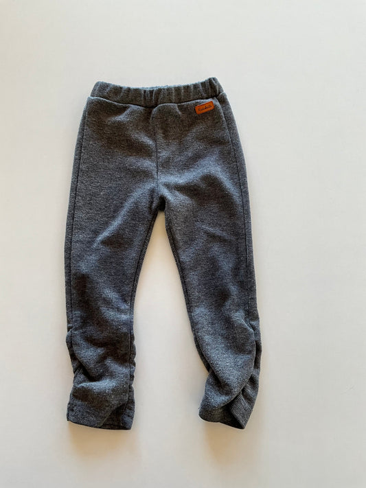 Grey Ribbed Leggings