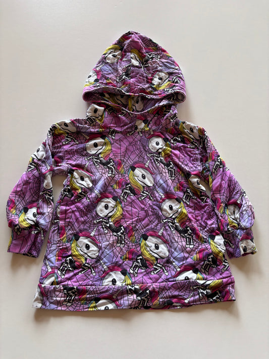 Purple Skeleton Unicorn Hoodie