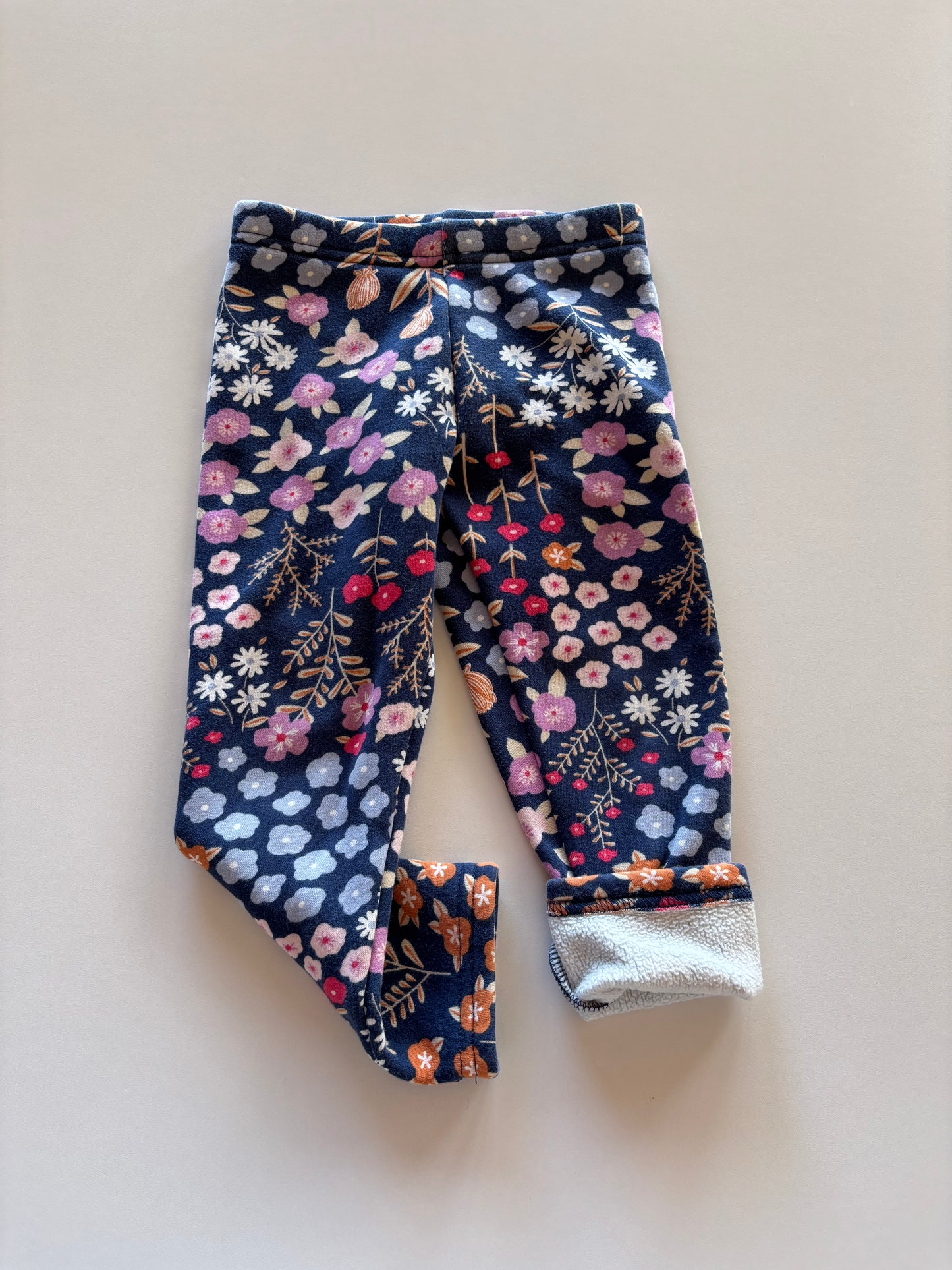 Fleece Lined Floral Leggings