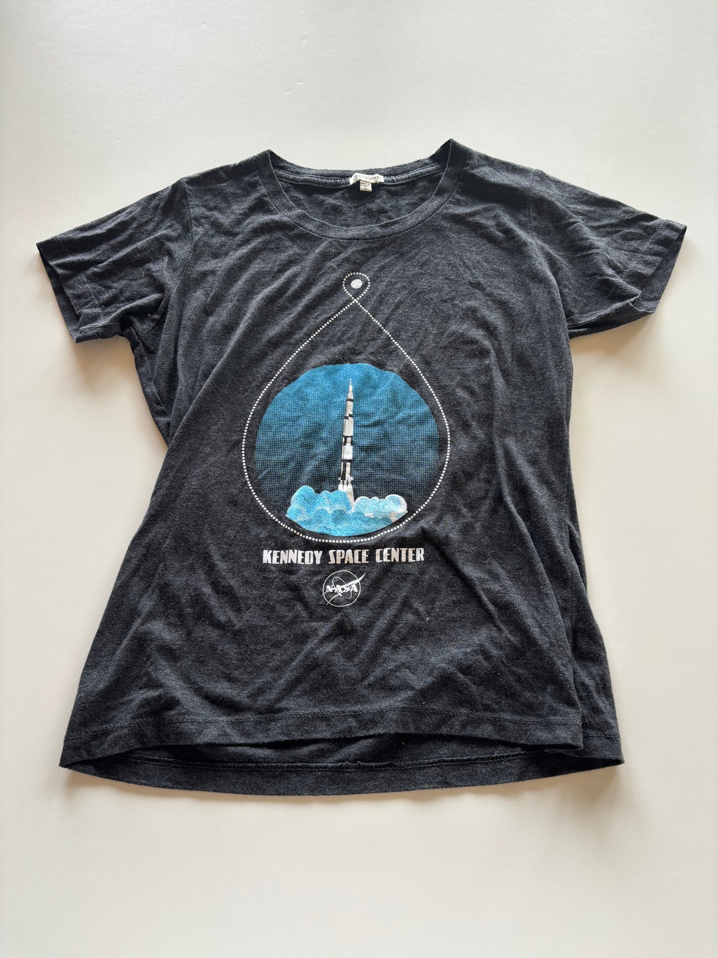 Charcoal Kennedy Space Center Tee