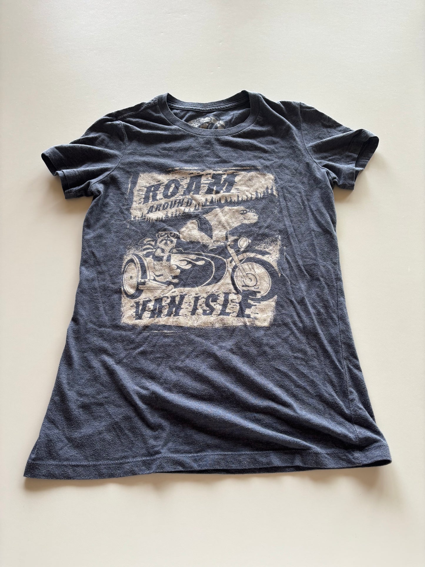 Blue Roam Around Van Isle Tee