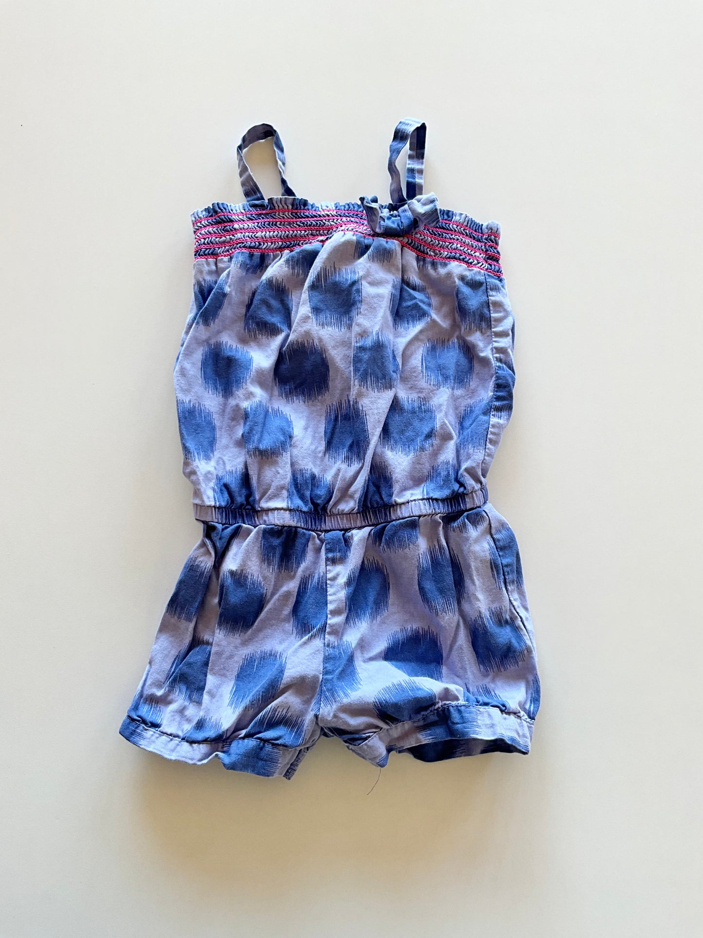Blue Dotted Romper