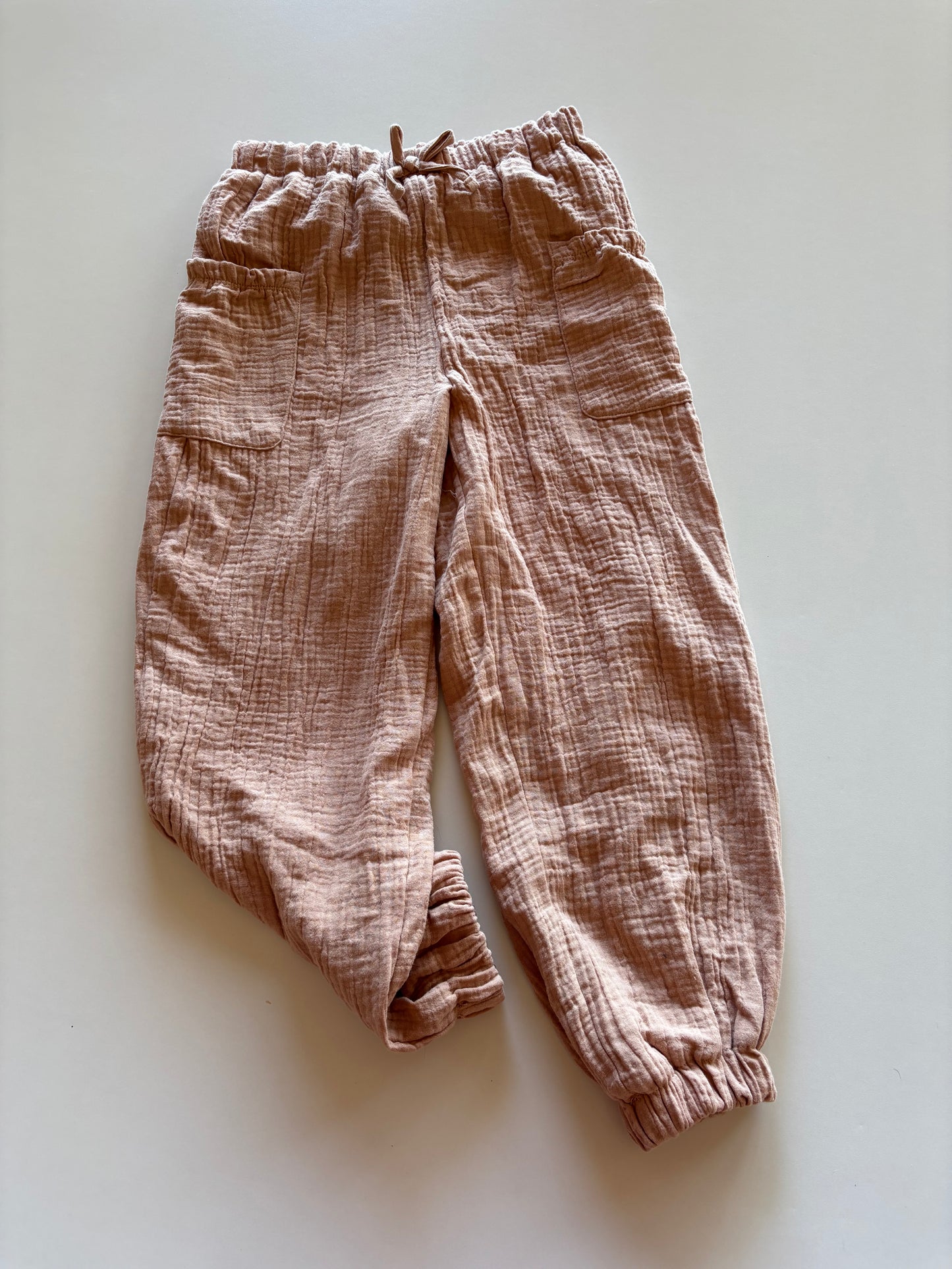 Dusty Rose Textured Joggers
