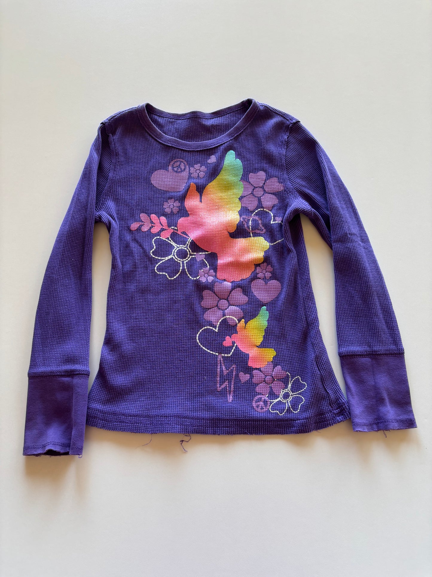 Purple Waffle Dove Shirt