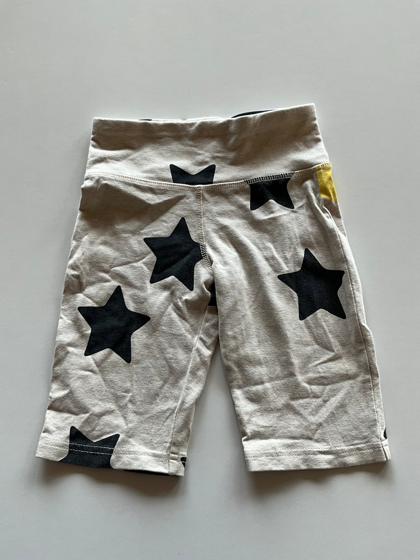 Beige Star Bike Shorts