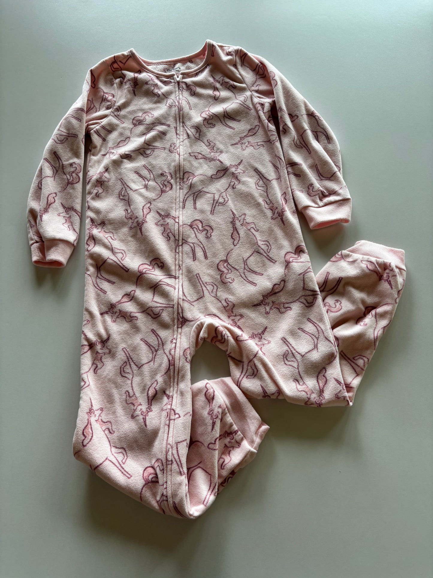 Pink Fleece Unicorn Pajamas
