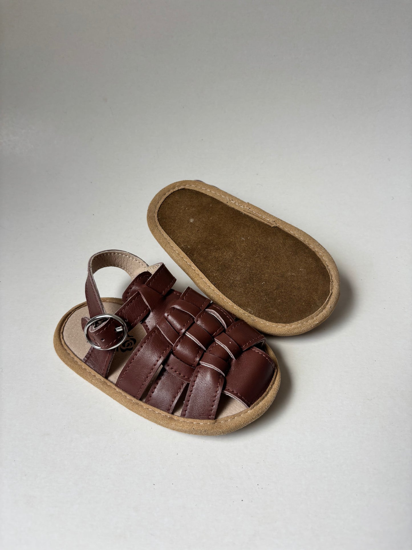 NWOT Woven Brown Sandals