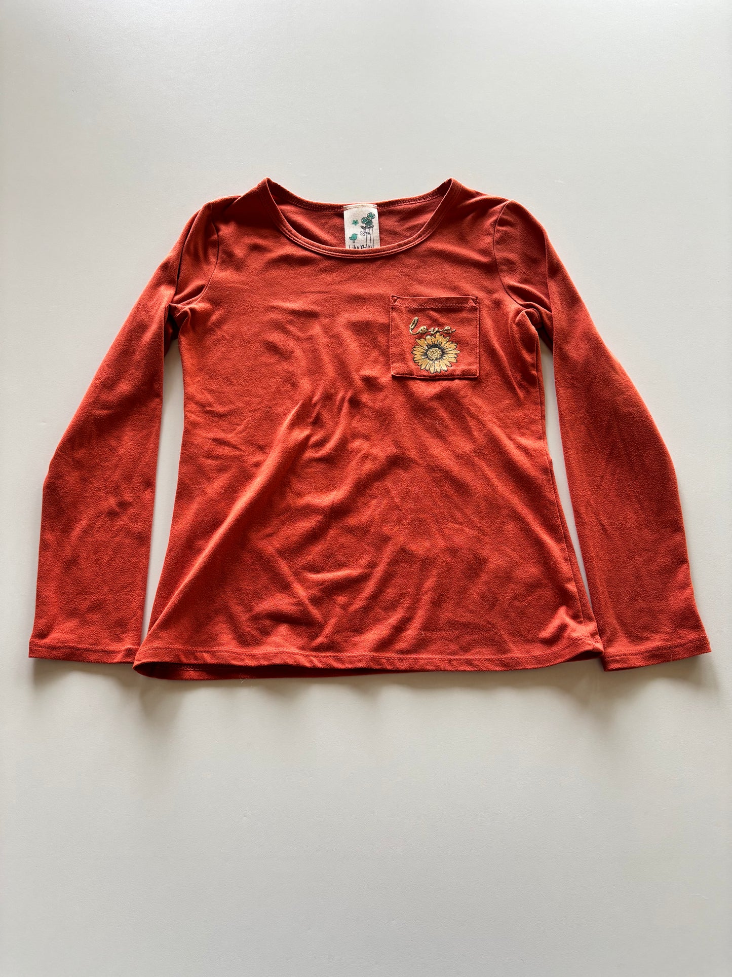 Burnt Orange Sunflower Shirt