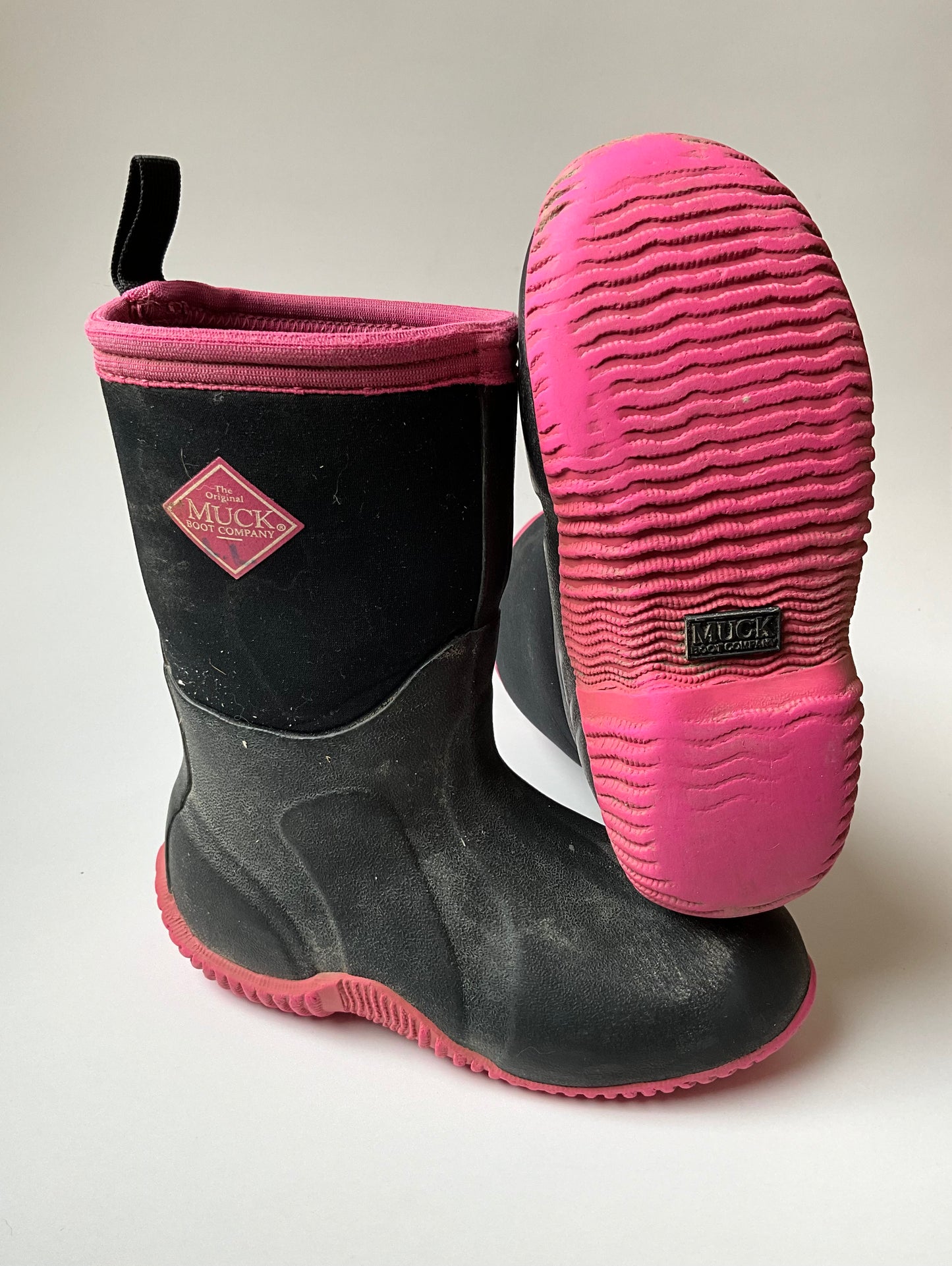 Black & Pink Muck Boots